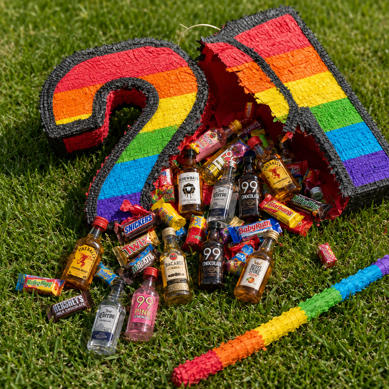 21st Birthday Gift - Boozy Pinata