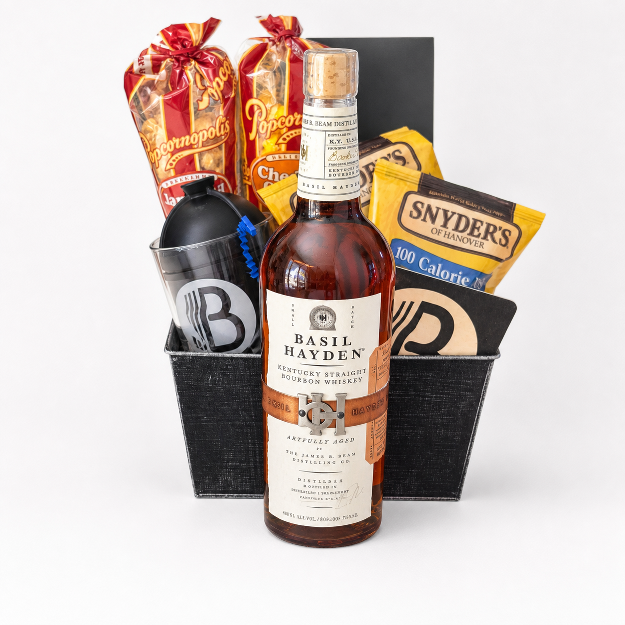 Basil Hayden's Bourbon 750ml Whiskey Gift Set | The BroBasket