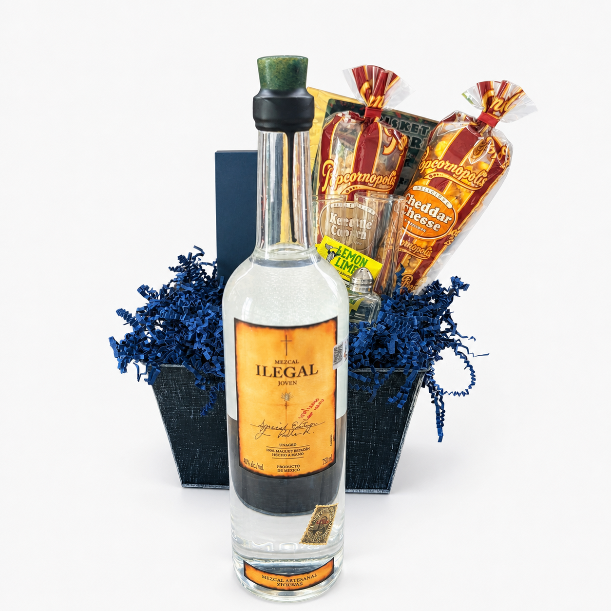 Illegal Mezcal Tequila Gift Basket for Him | The BroBasket
