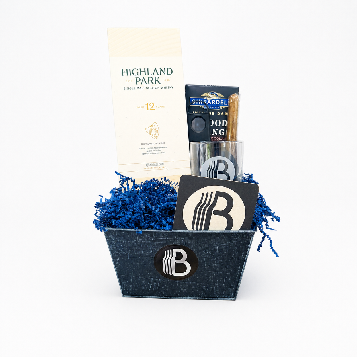 Highland Park 12 Year Old Single Malt Scotch Whisky (750ml) Whisky Gift Box | The BroBasket