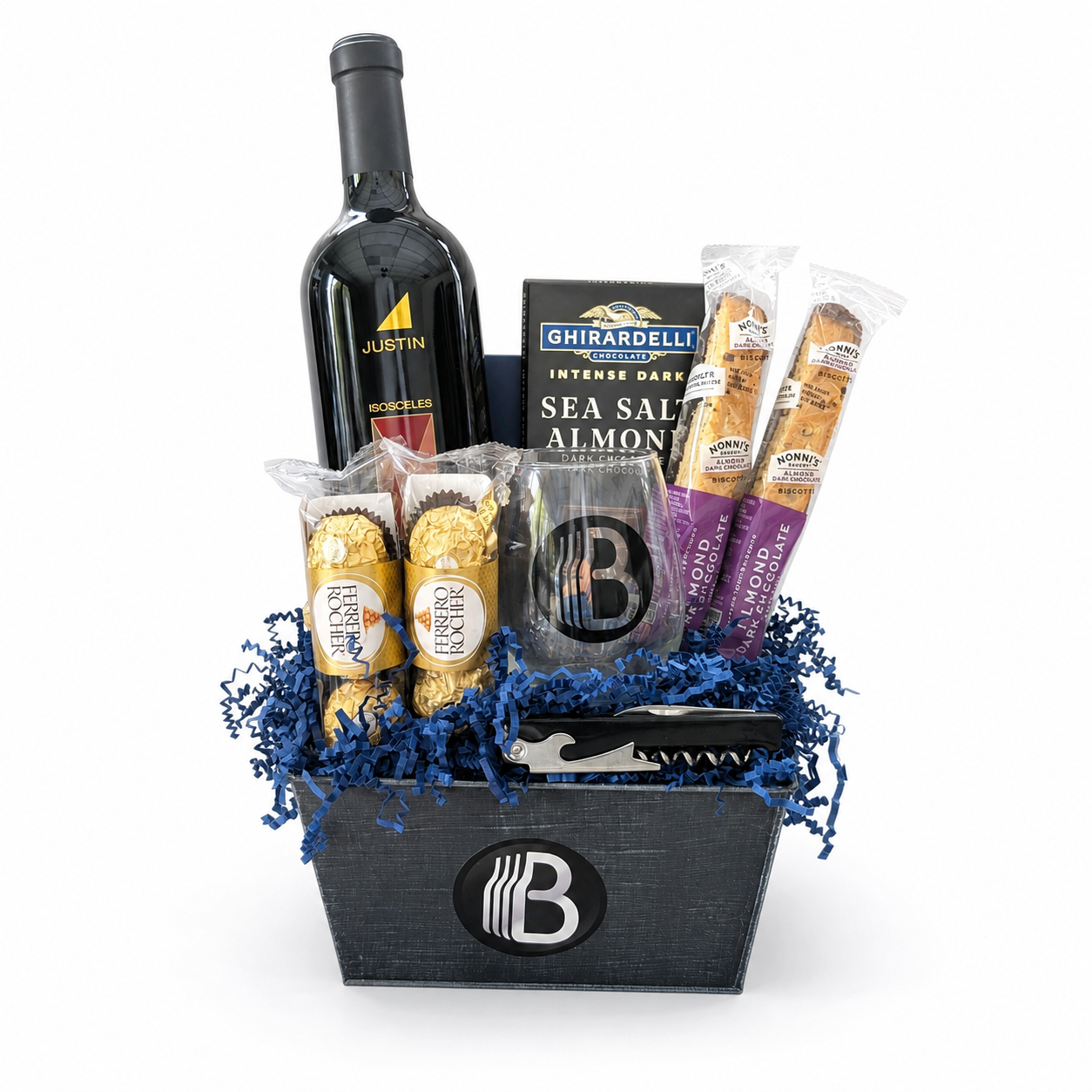 Justin Isocele Cabernet Sauvignon Wine Gift Basket | The BroBasket