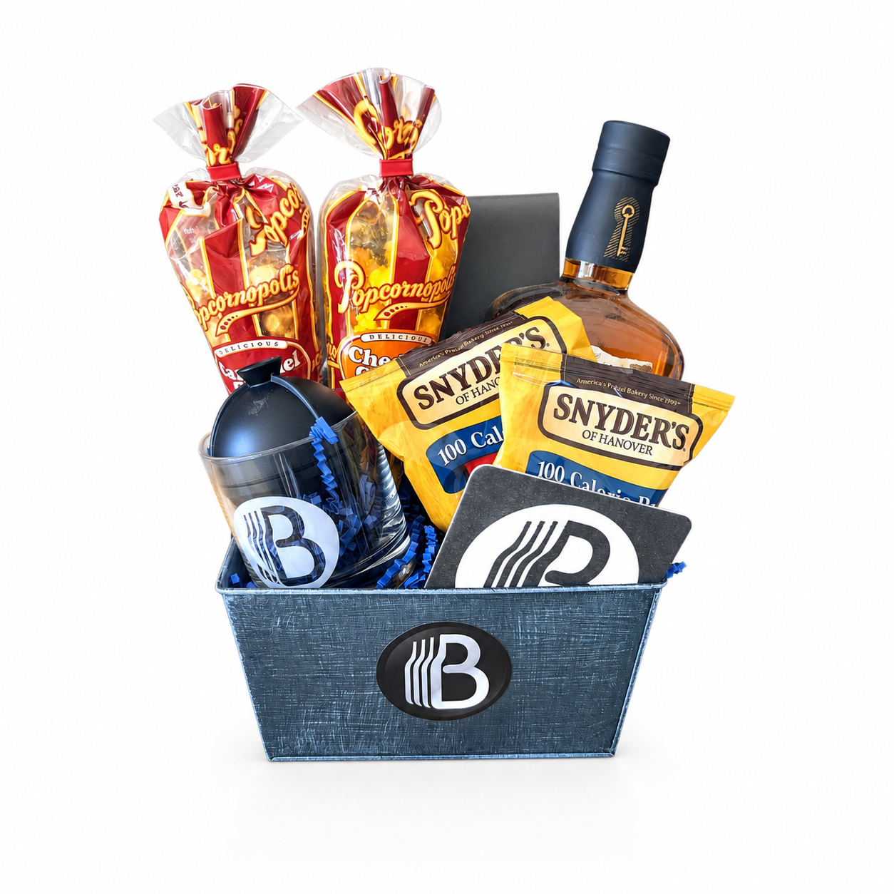 Larceny Straight Bourbon Whiskey Bourbon Gift Basket | The BroBasket