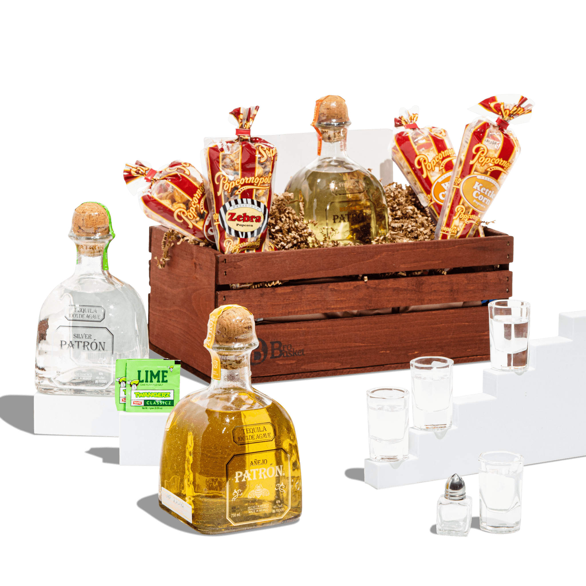 El Jefe - Patron Tequila Sampler Gift Basket