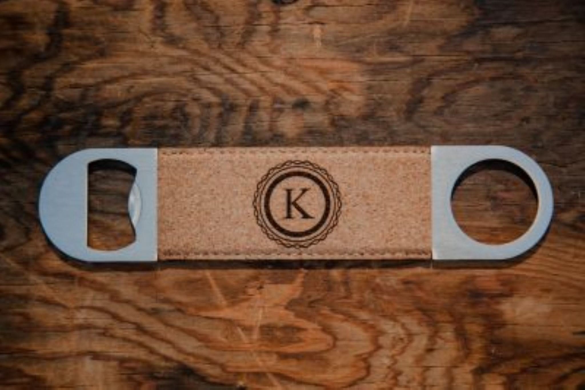Personalized Leather Bottle Opener