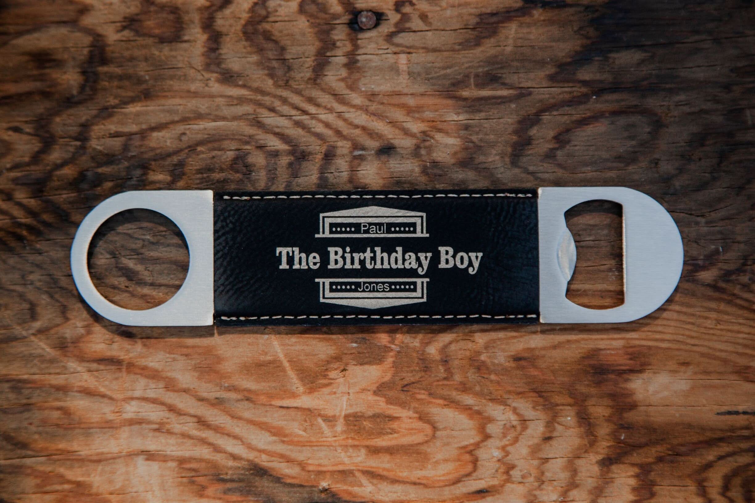 Personalized Leather Bottle Opener