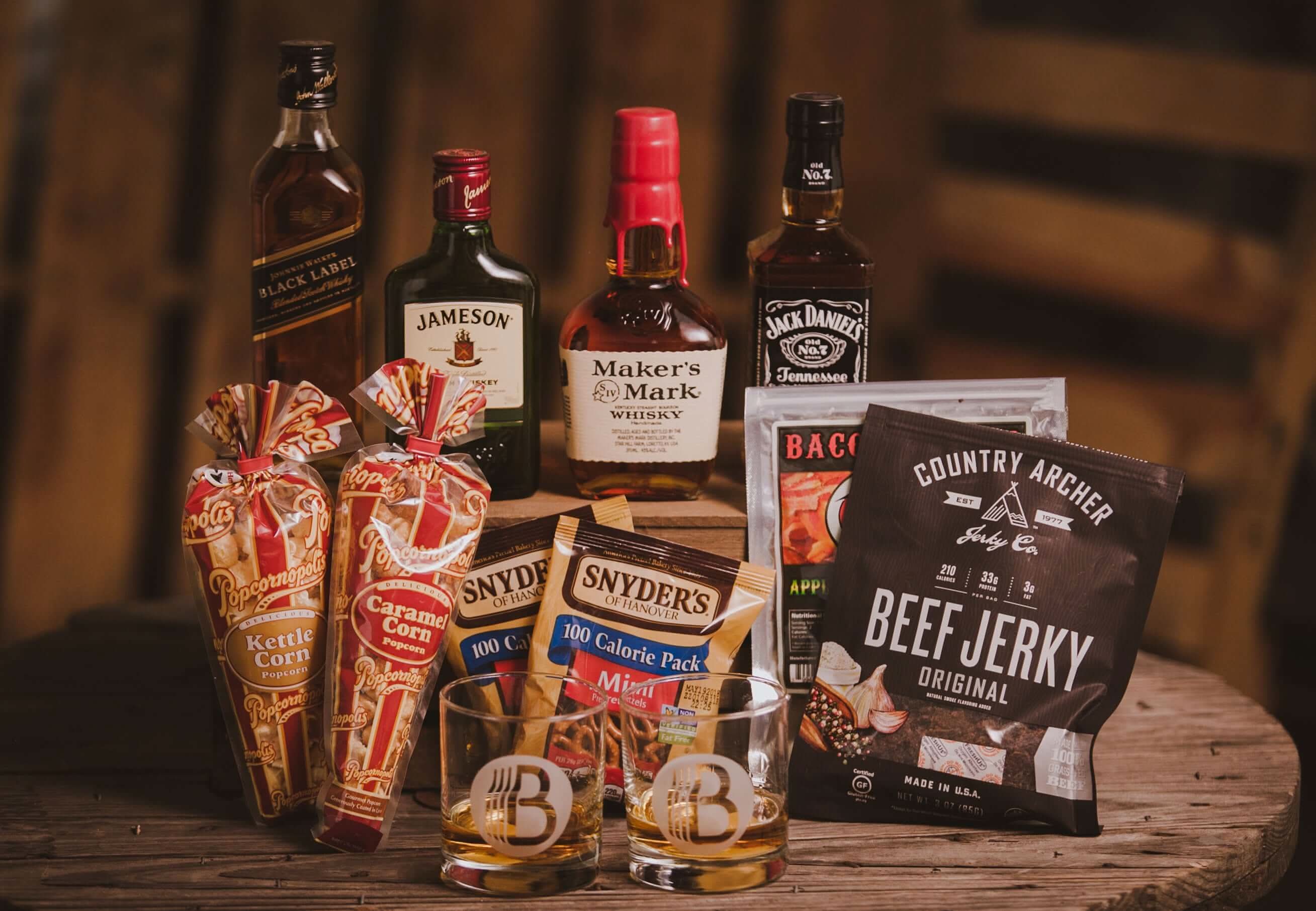 The Whiskey Lover Gift Basket