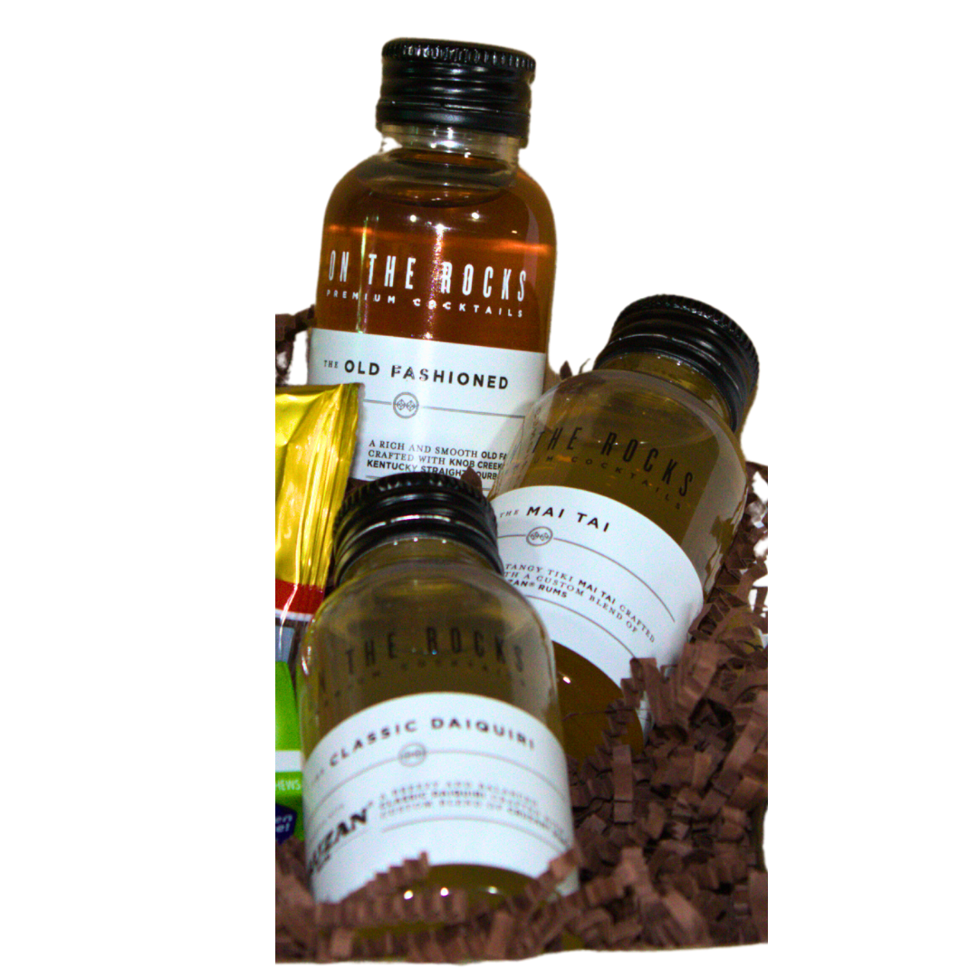 On the Rocks Cocktail Sampler Gift Set BroBox