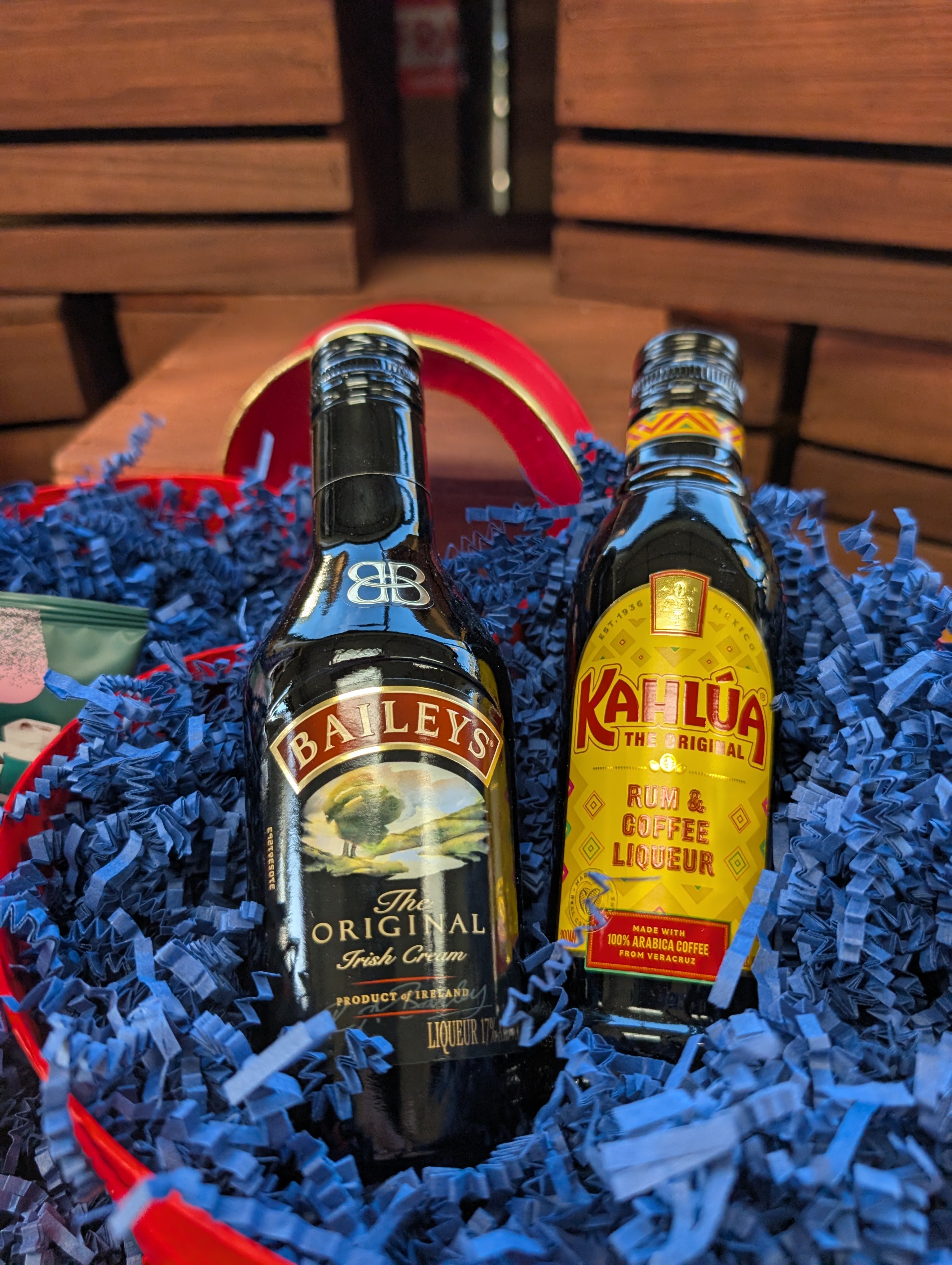 Boozy Coffee Heart - Valentine's Day Gift Basket for Men