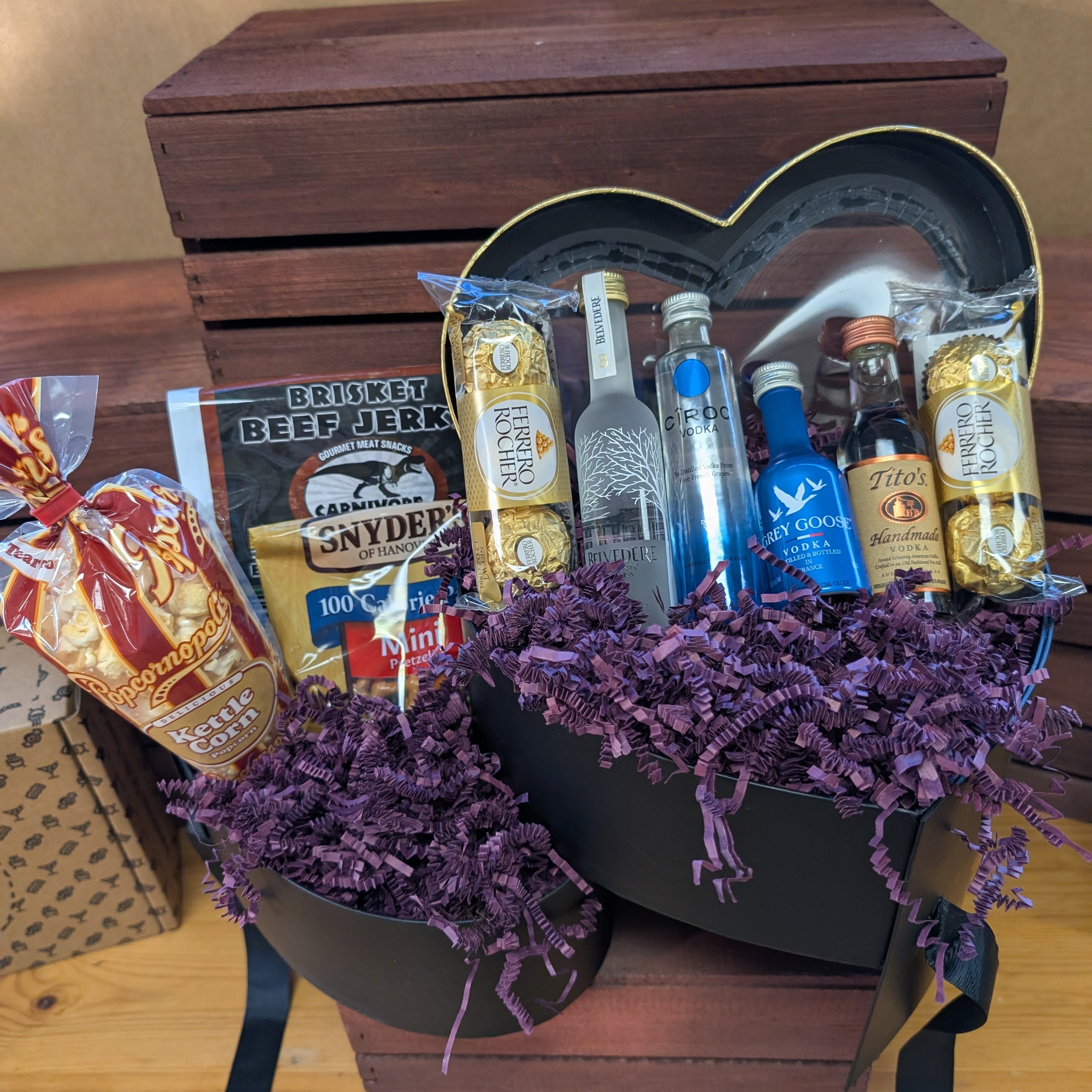 Black Vodka Heart - Valentine's Day Gift