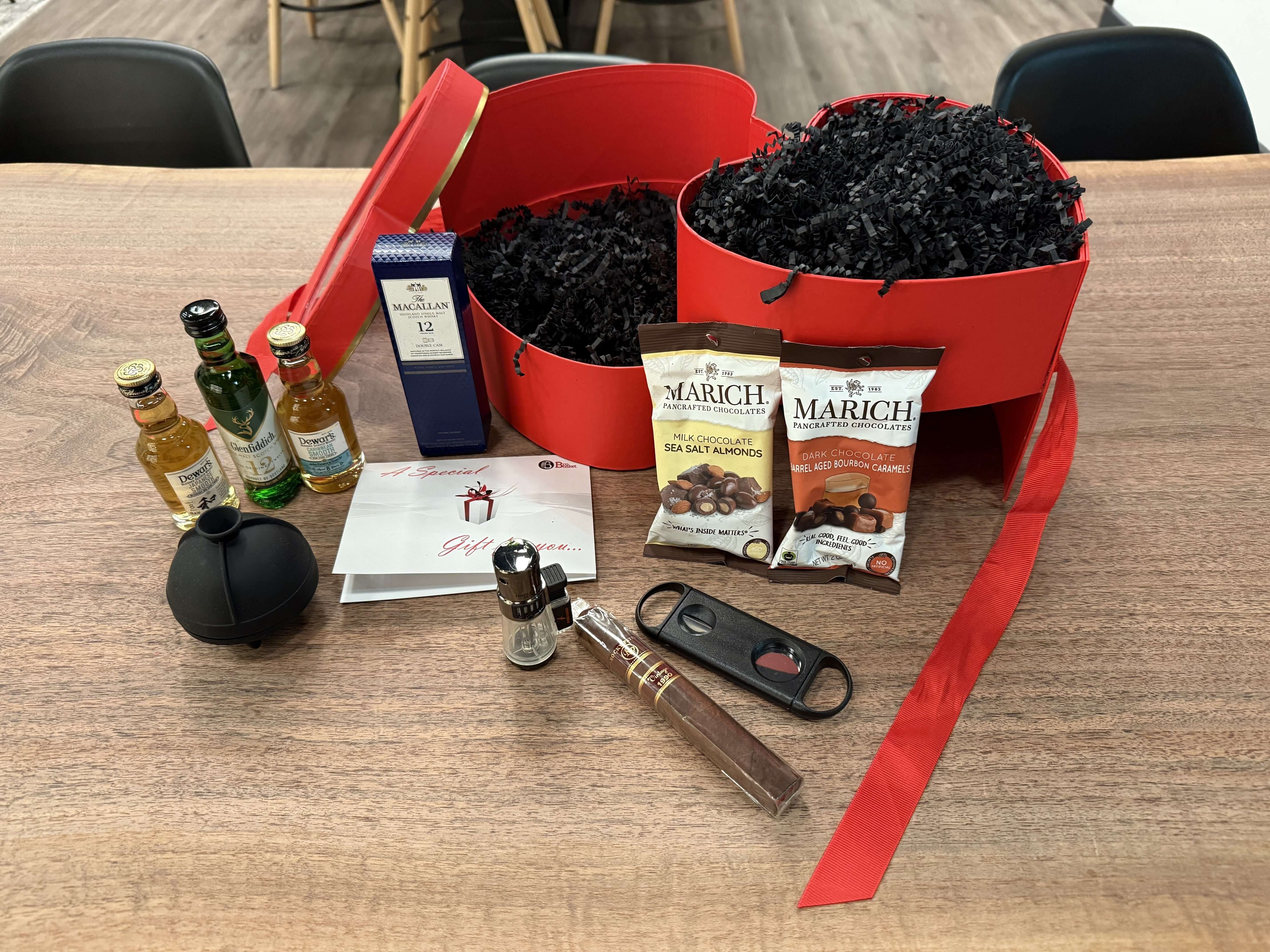 Scotch Heart - Valentine's Day Gift Basket for Men