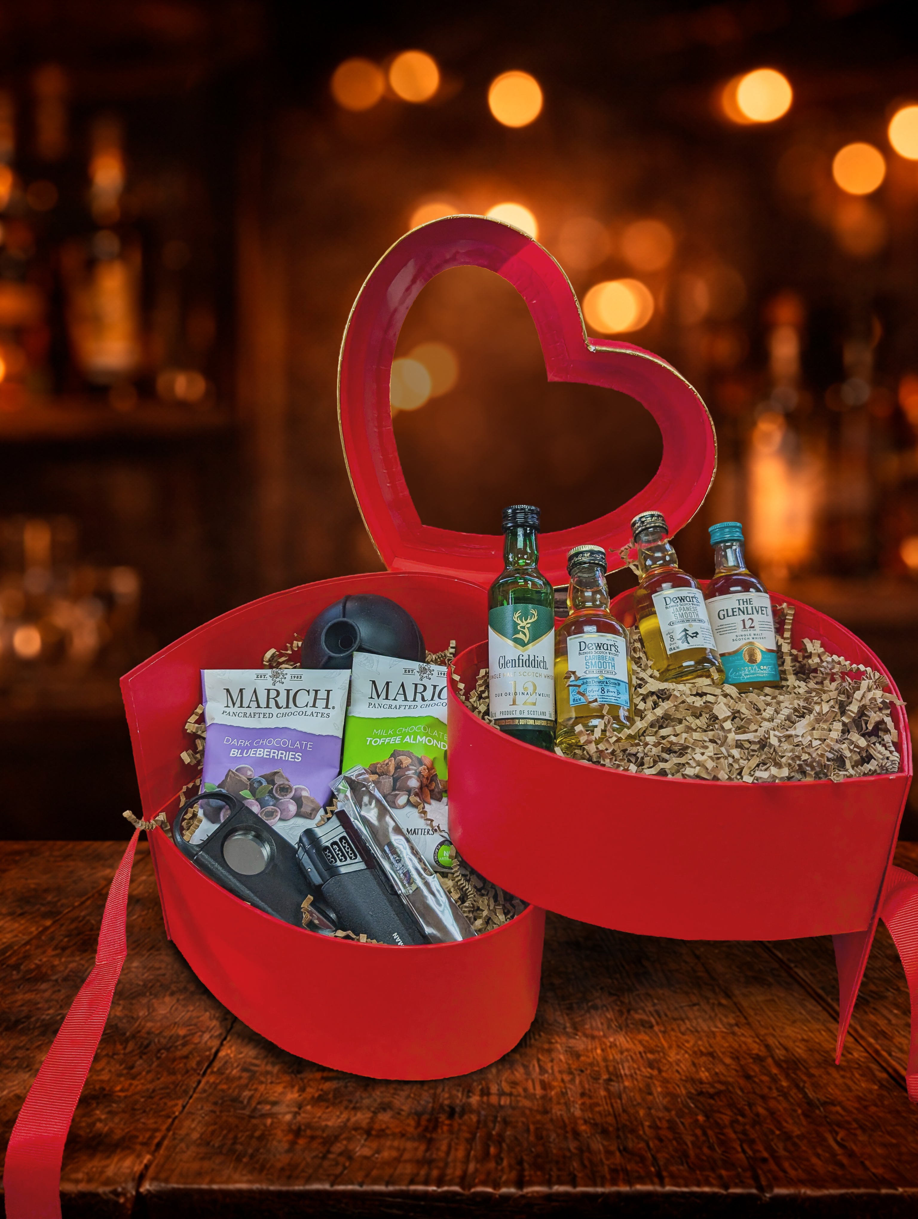 Scotch Heart - Valentine's Day Gift Basket for Men