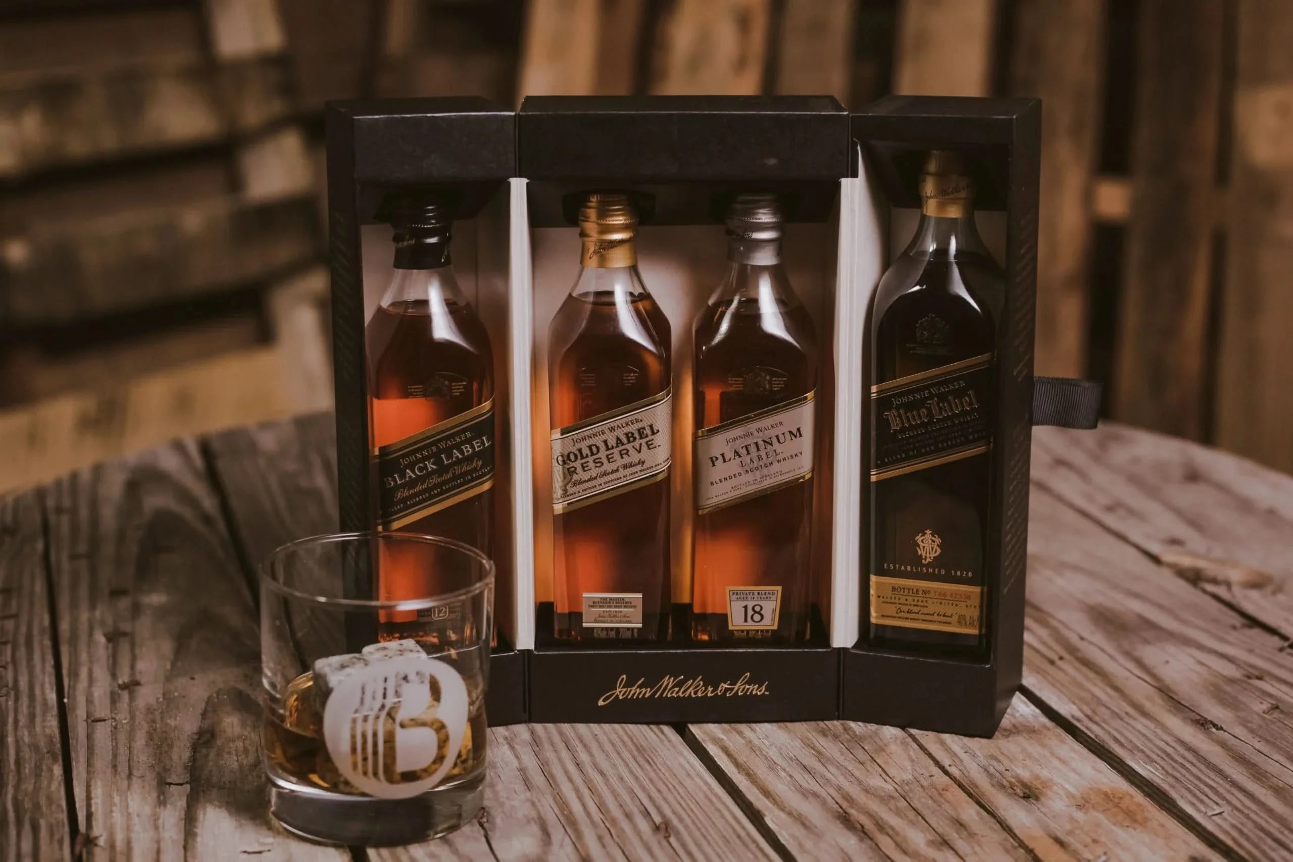 Johnnie Walker Scotch Collection - set of 4 200ml bottles