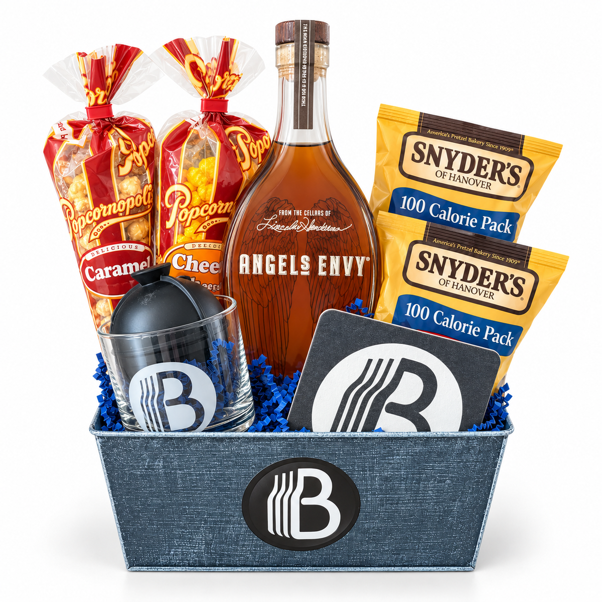 Angel's Envy Bourbon Gift Basket - The BroBasket