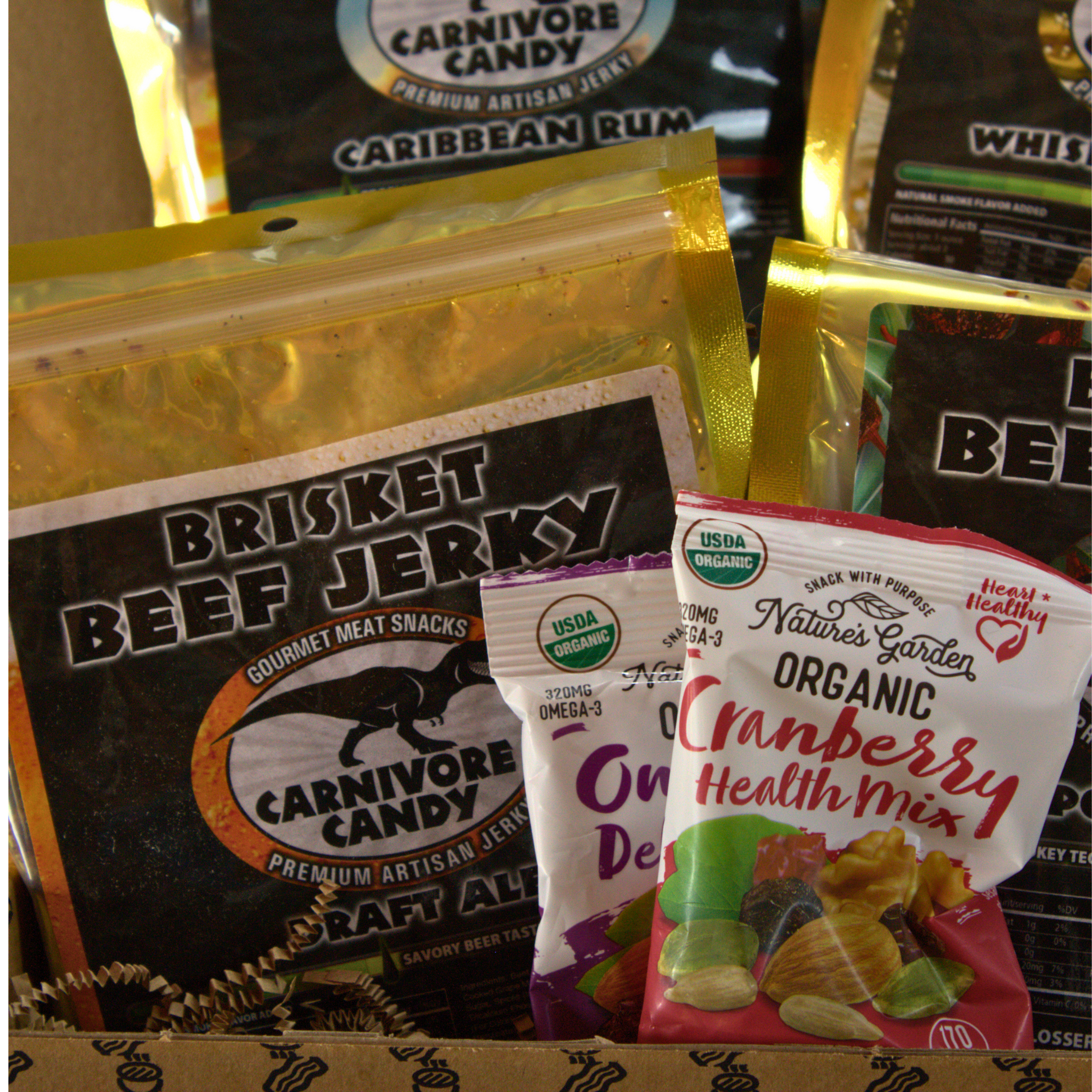 Beef Jerky Sampler Gift for Men - Boozy Jerky BroBox