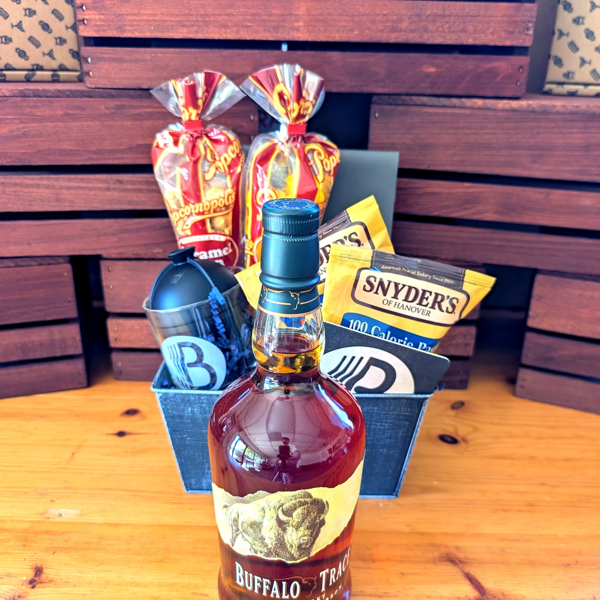 Buffalo Trace Bourbon Gift Basket for Him | The BroBasket