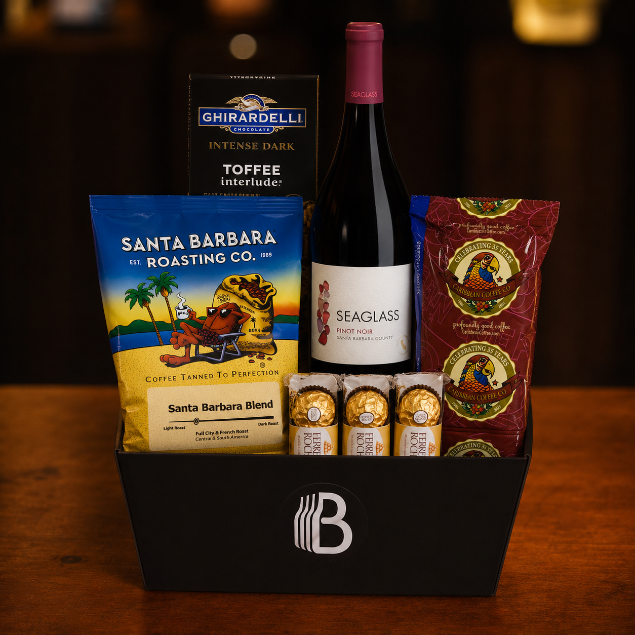 California Wine and Coffee Gift Basket