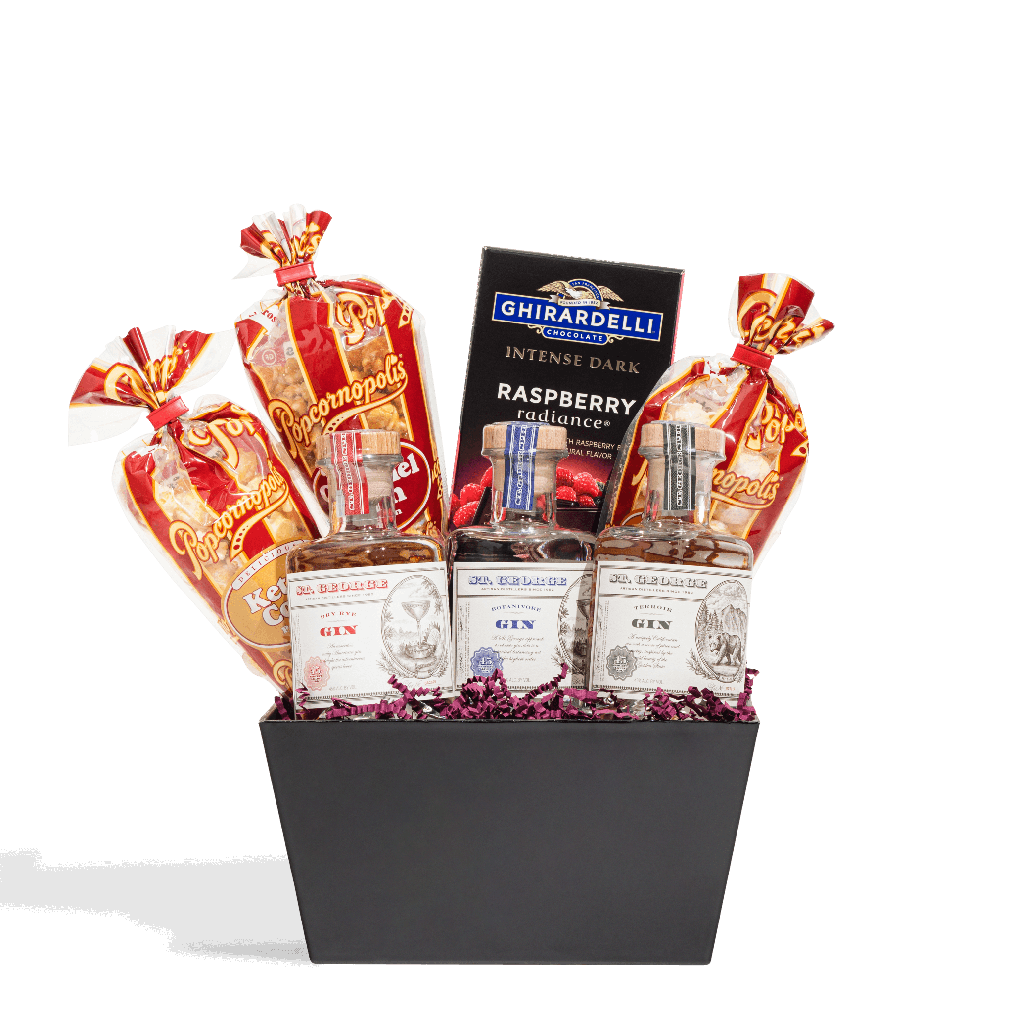 The Juniper Trio Gin Sampler Gift Basket