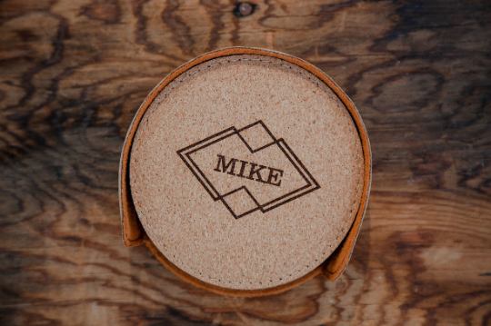 Personalized Cork Coasters Set