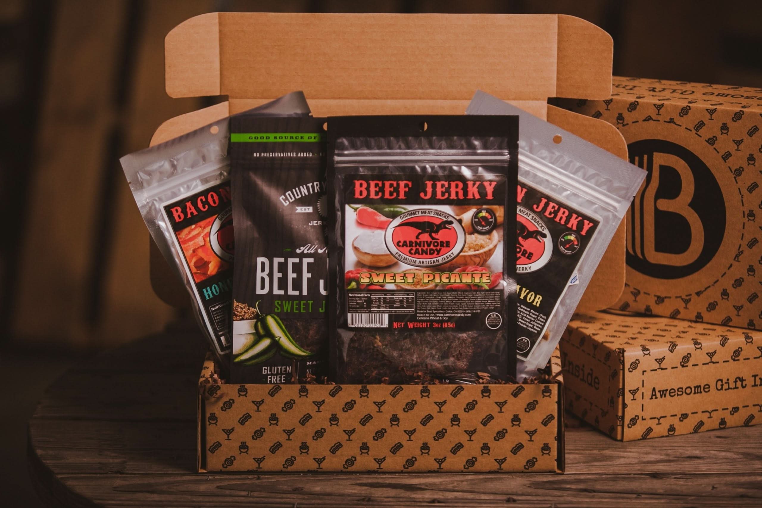 The Sweet and Spicy Jerky Gift Set BroBox