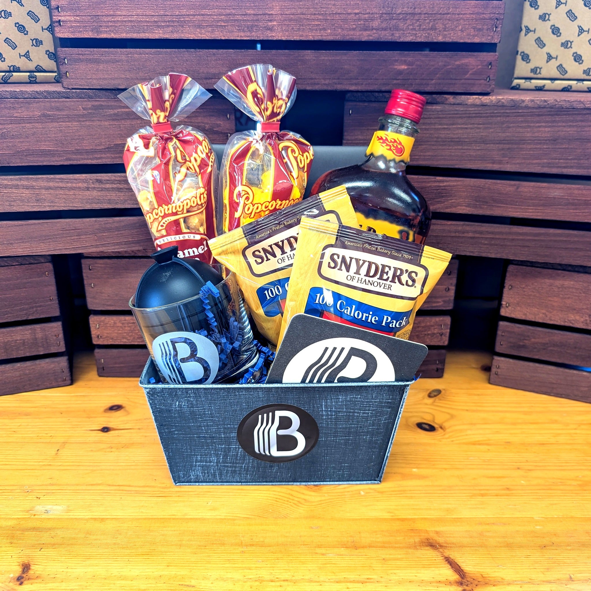 Fireball Cinnamon Whiskey Gift Basket for Him | The BroBasket