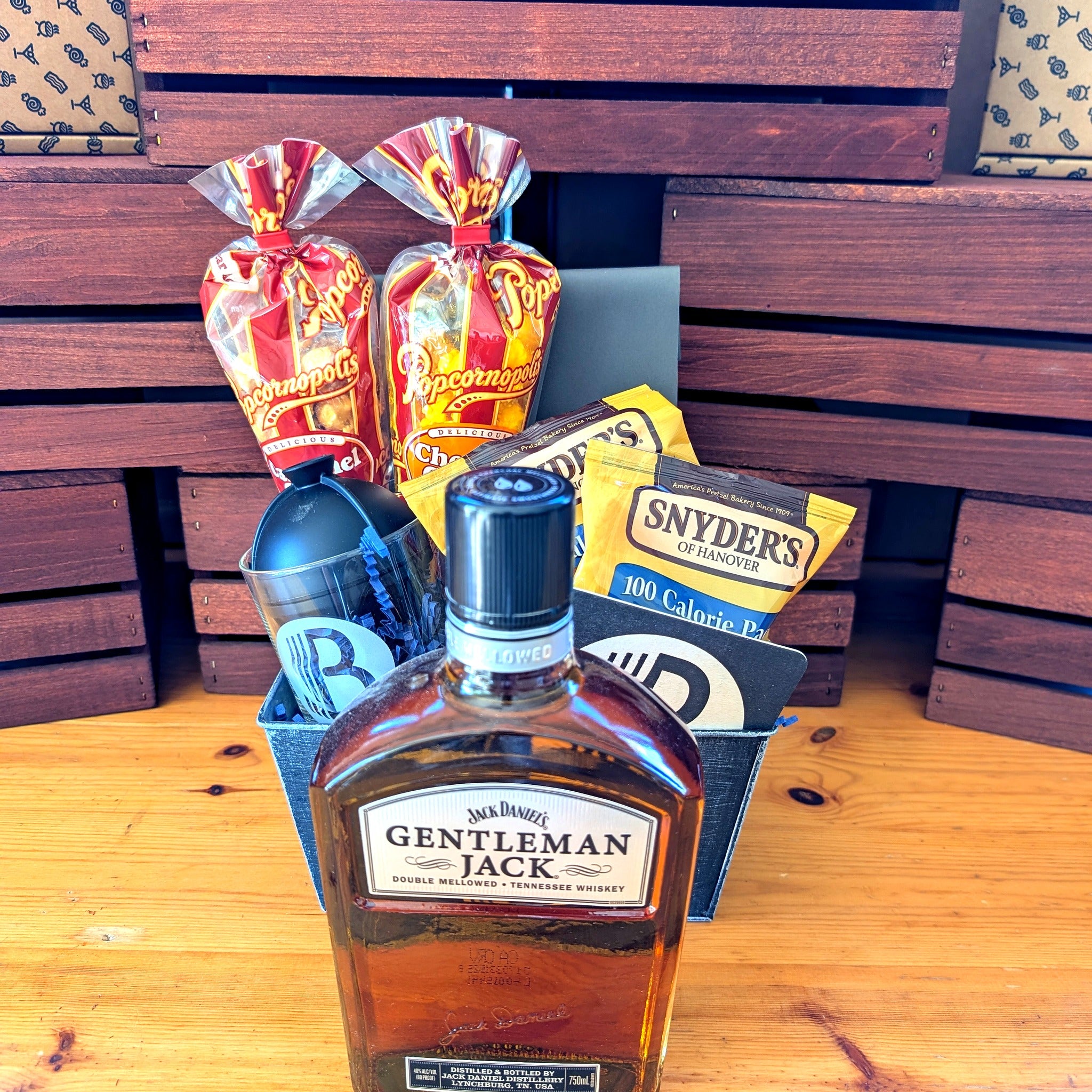 Jack Daniel's Gentlemen Jack Bourbon Gift Set | The BroBasket