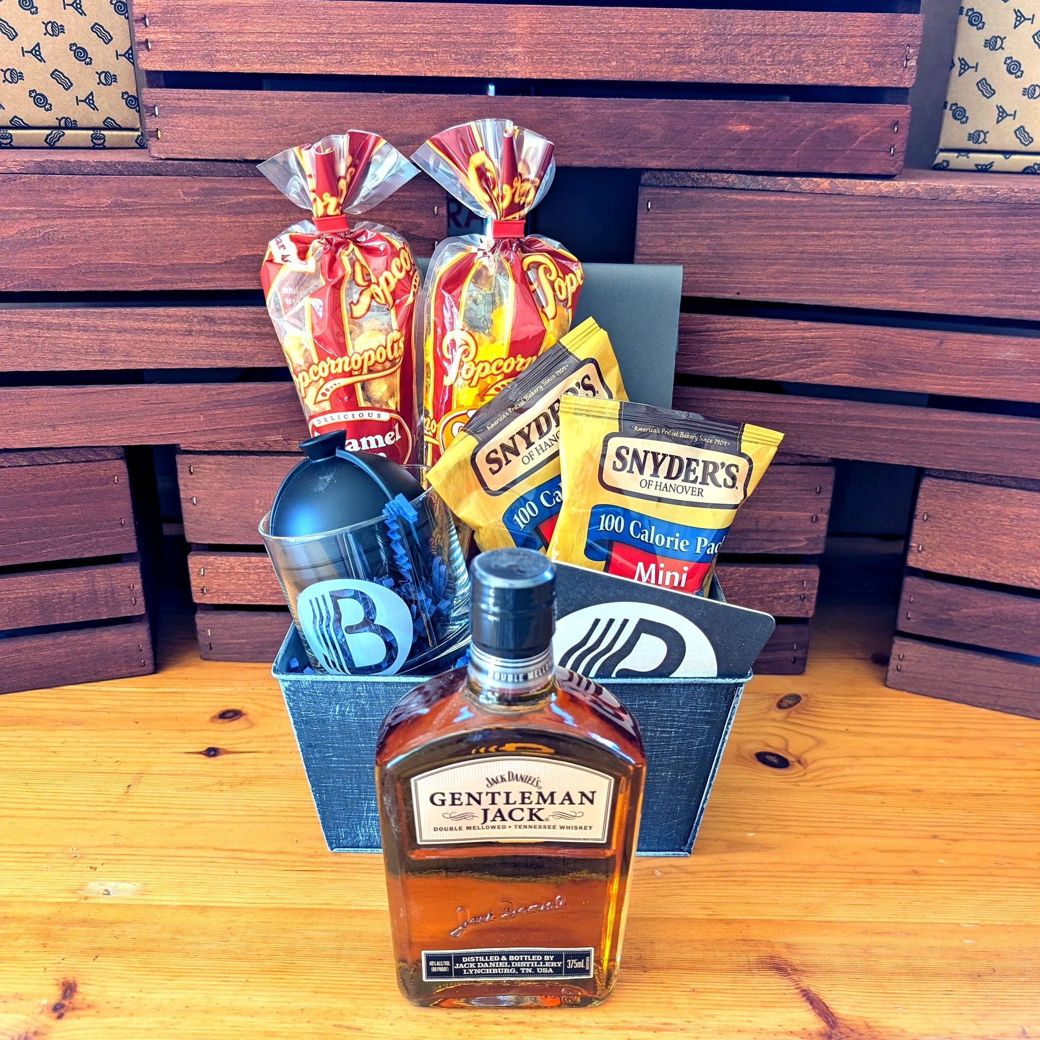 Jack Daniel's Gentlemen Jack Bourbon Gift Set | The BroBasket