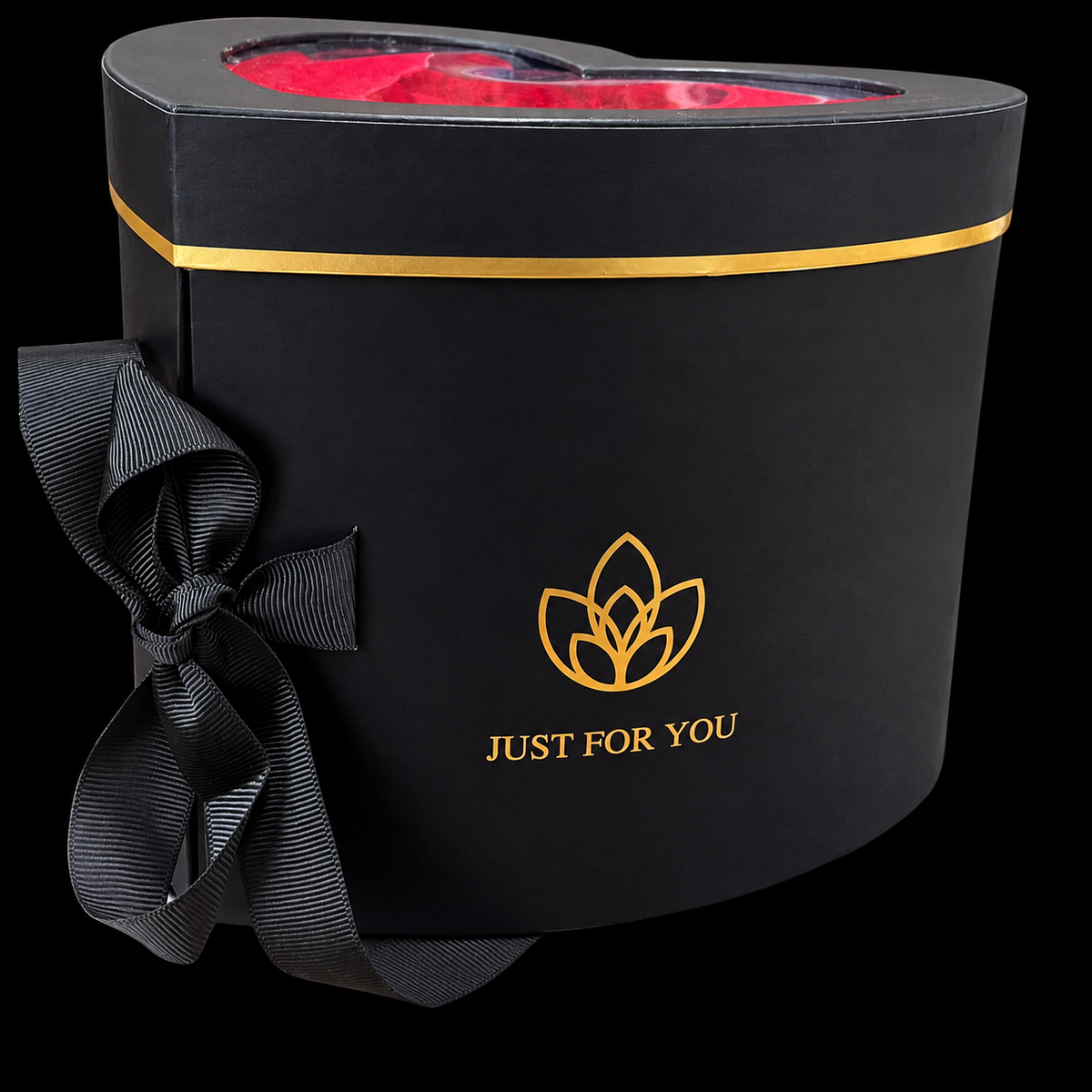 Black Heart Gift Box - The BroBasket