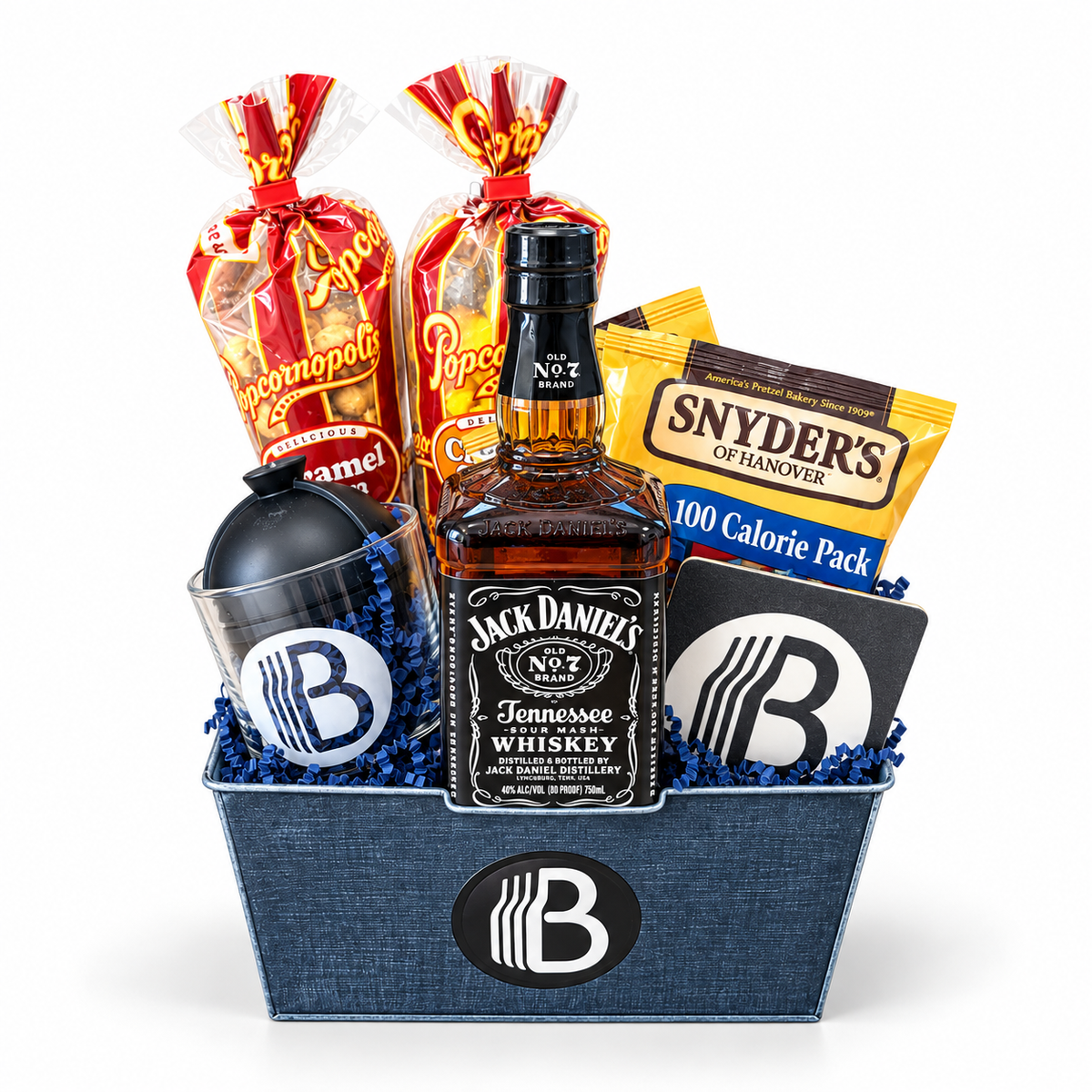 Jack Daniel's Whiskey Gift Basket - The BroBasket