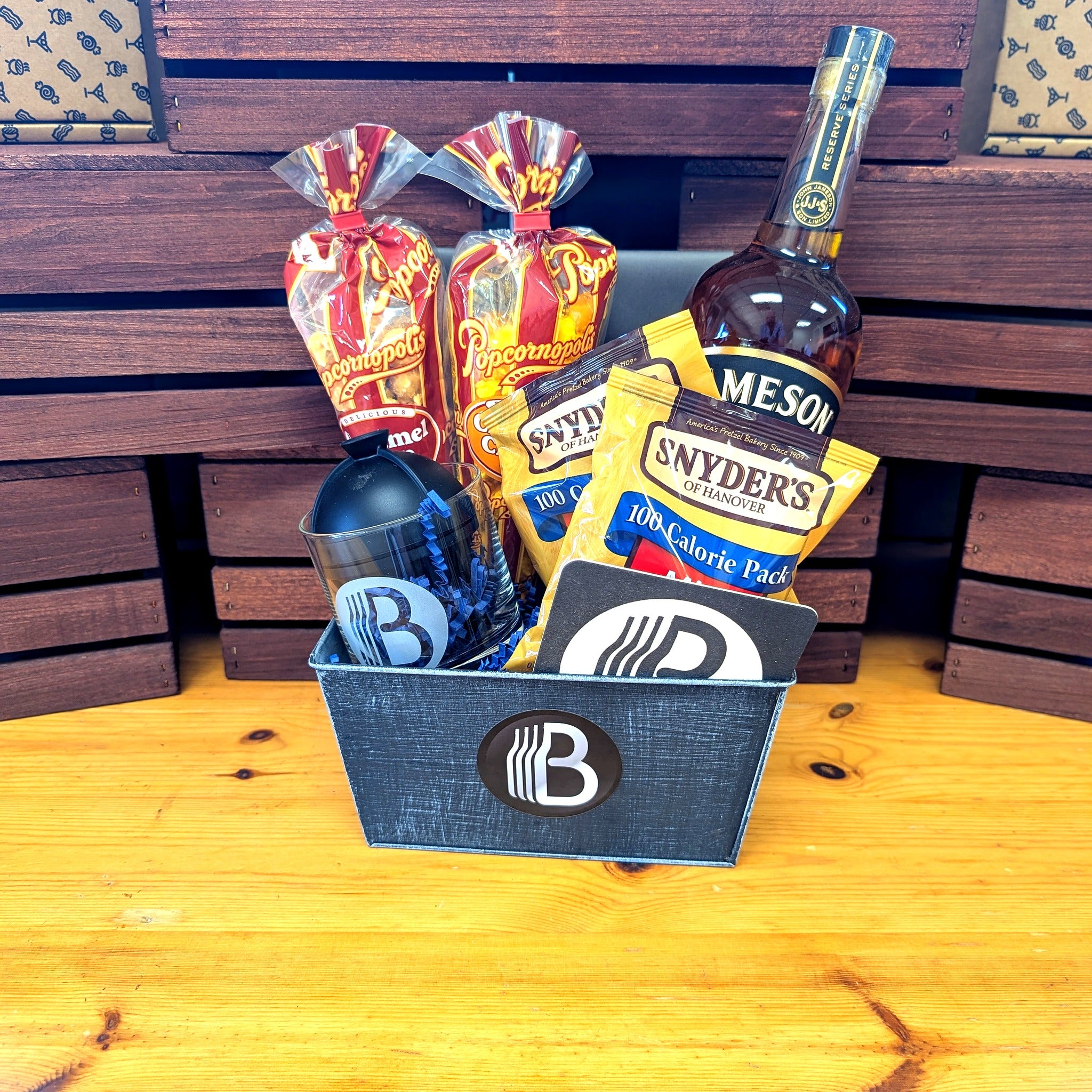 Jameson Black Barrel Reserve Whiskey Bourbon Gift Basket | The BroBasket