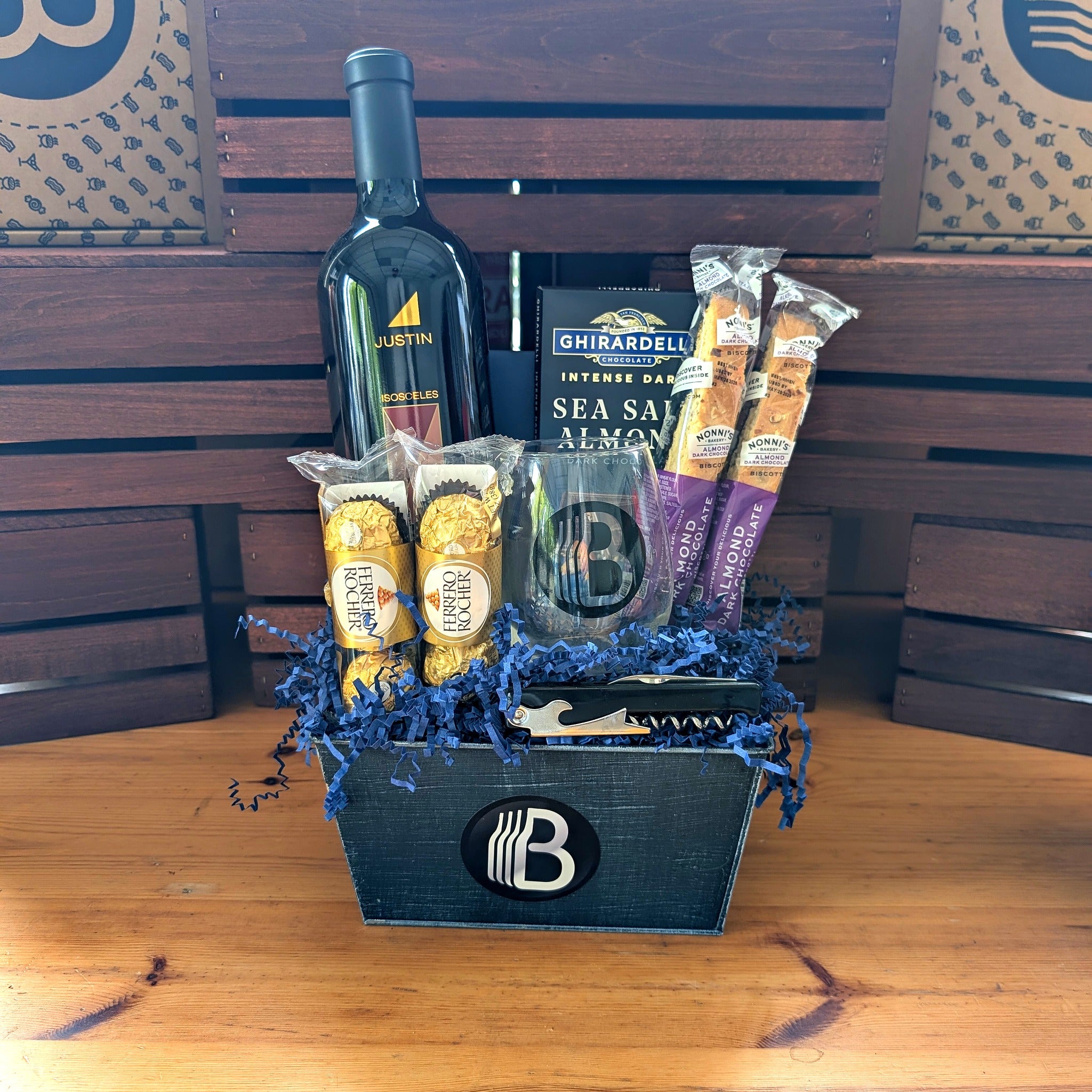 Justin Isocele Cabernet Sauvignon Wine Gift Basket | The BroBasket