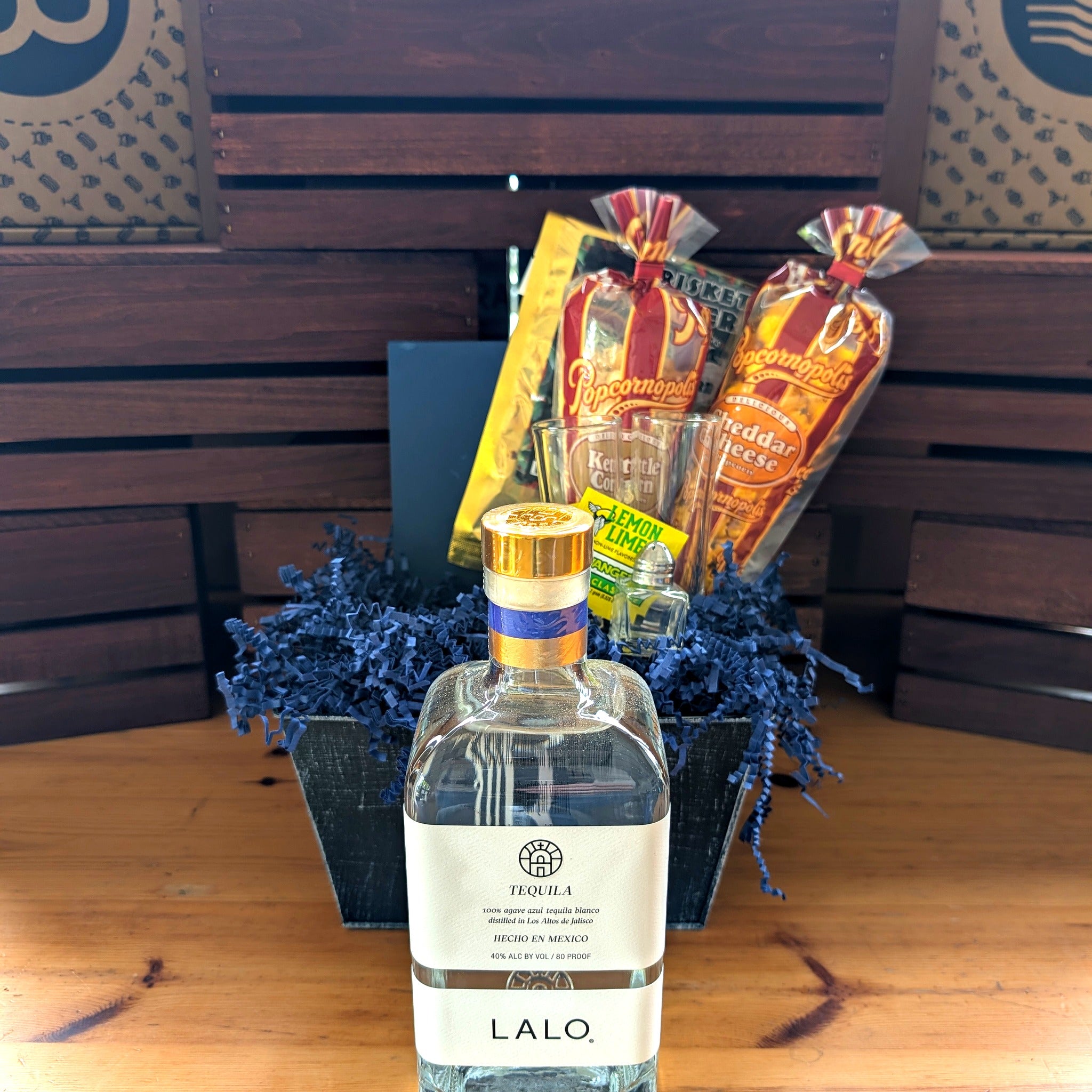LALO Tequila Blanco Tequila Gift Basket for Him | The BroBasket