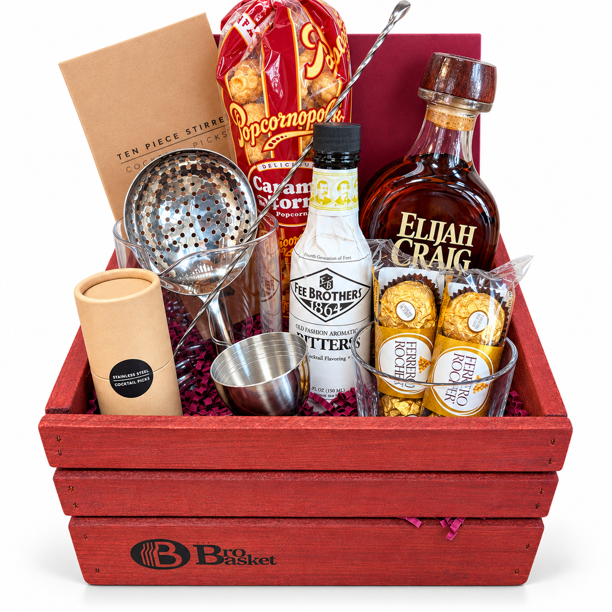 Old-Fashioned Cocktail Gift Basket - The BroBasket