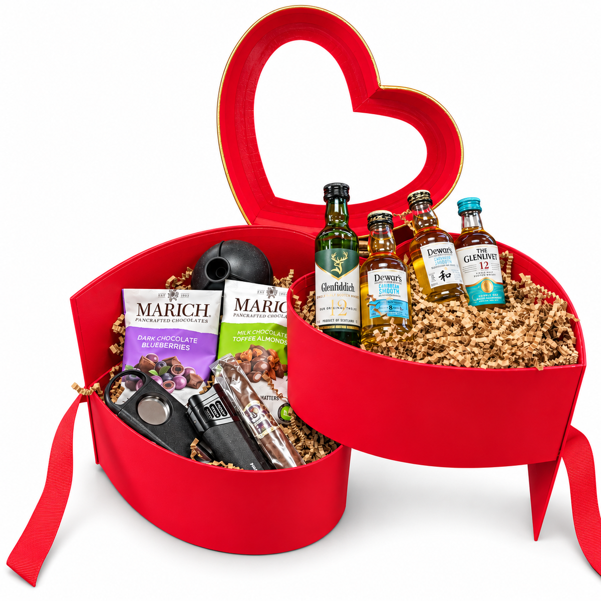 Scotch Heart Valentine's Day Gift Basket for Men - The BroBasket