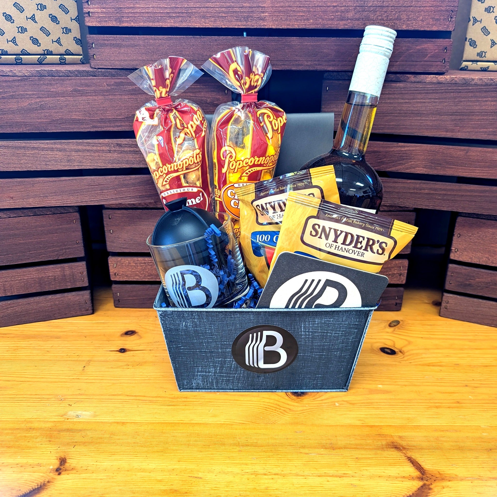 Skrewball Peanut Butter Whiskey Bourbon Gift Basket | The BroBasket