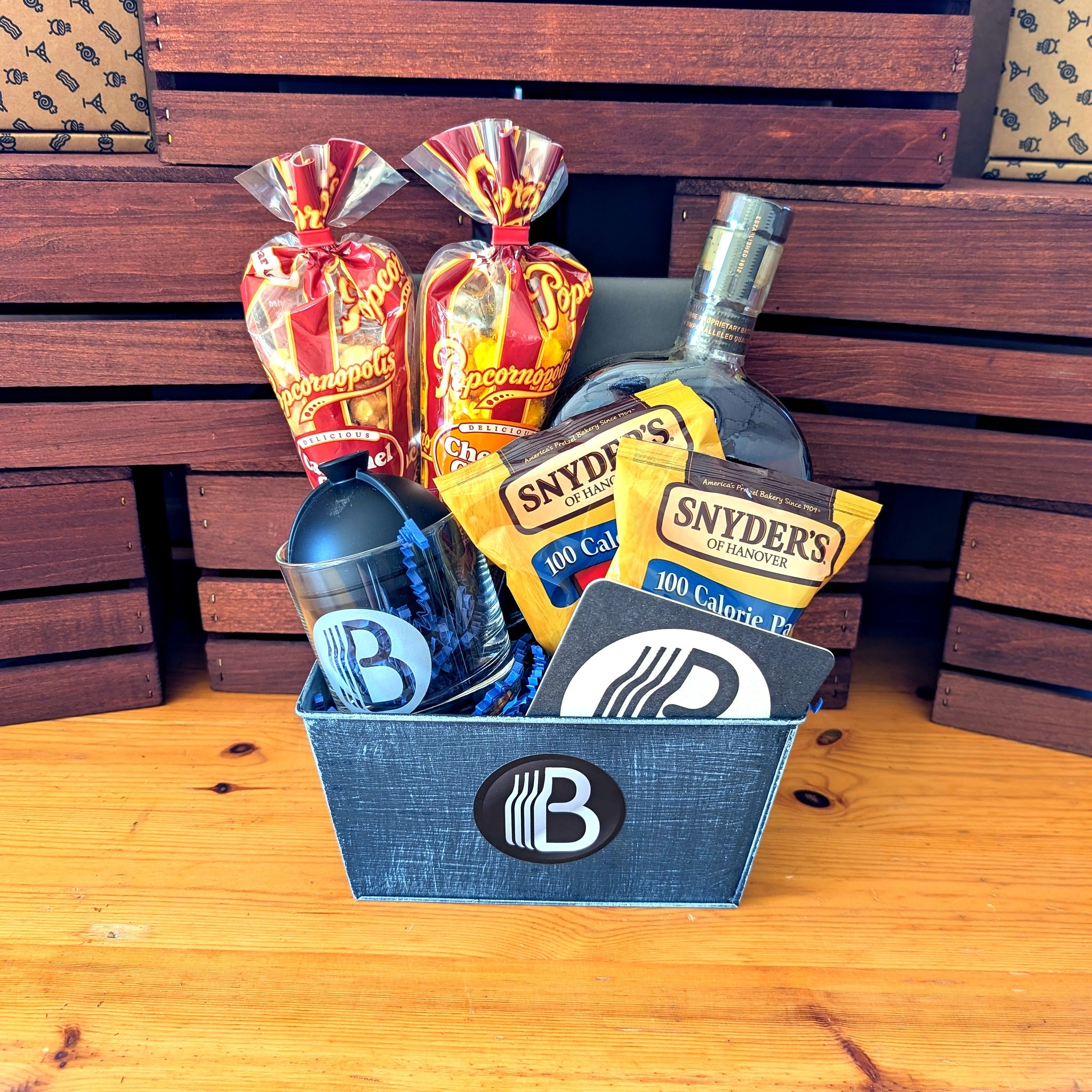Woodford Reserve Bourbon Whiskey Gift Basket for Him | The BroBasket
