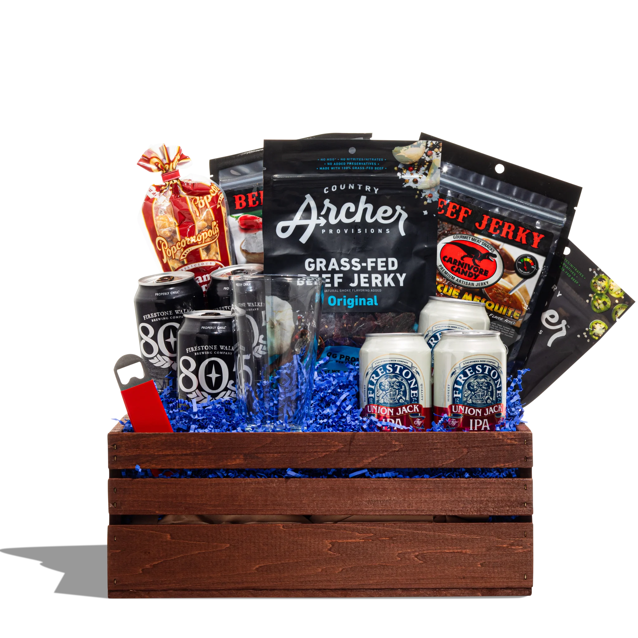 Beer & Beef Jerky Gift Basket