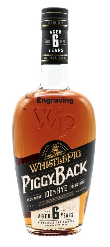 Whistlepig Piggyback Rye Whiskey 6Yr 750ml