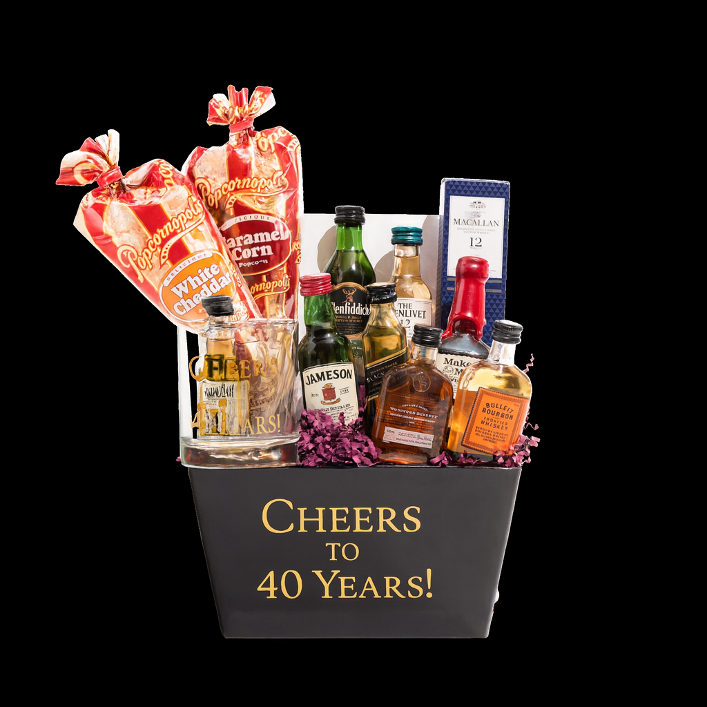 40th Birthday Gift for Him - Whiskey Sampler