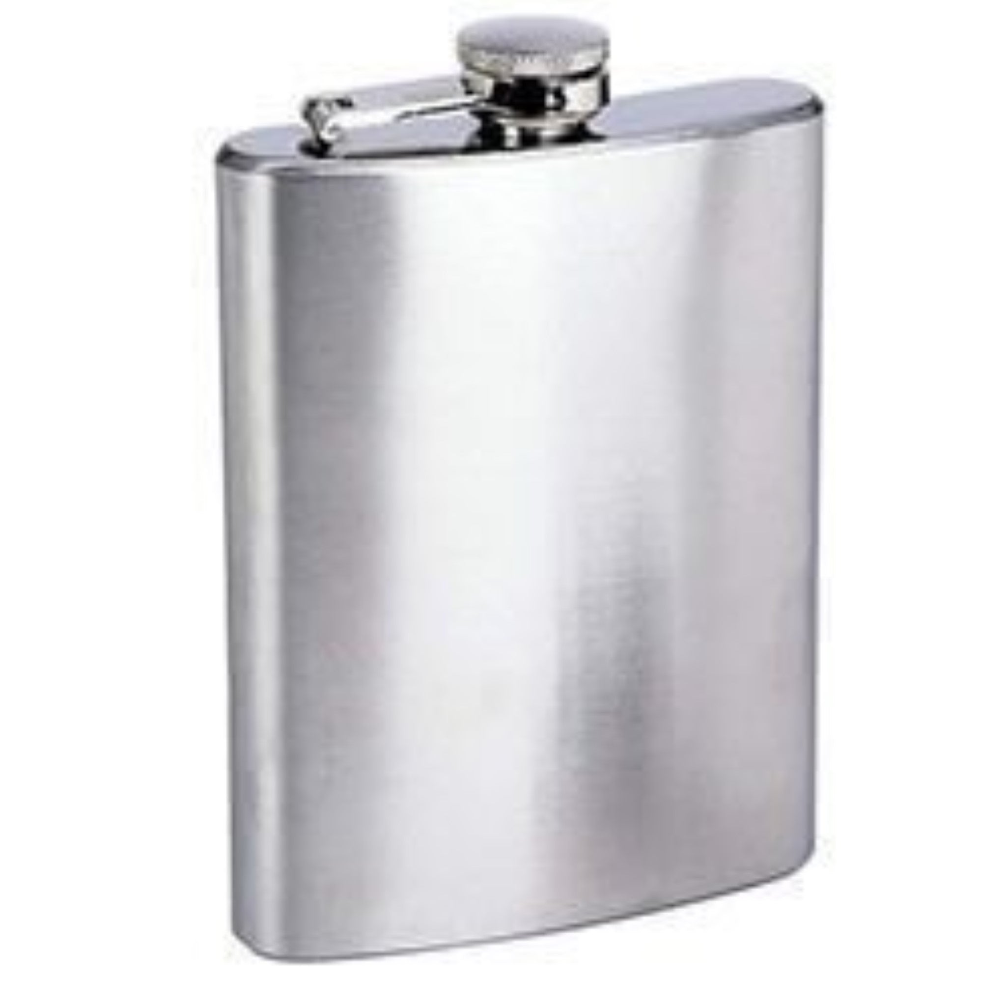 Metallic Silver Flask