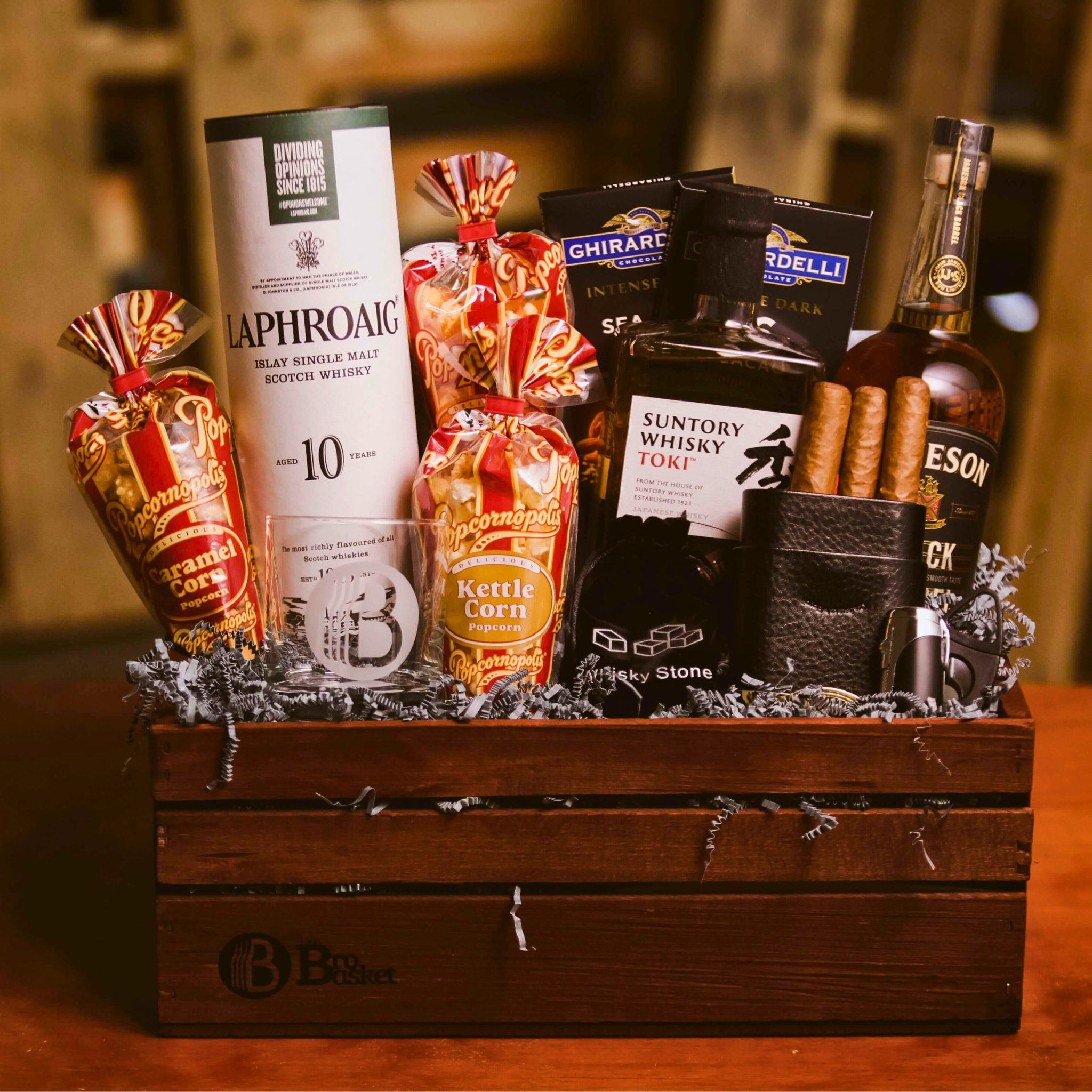 World of Whiskey Gift Basket Corporate Gift The BroBasket