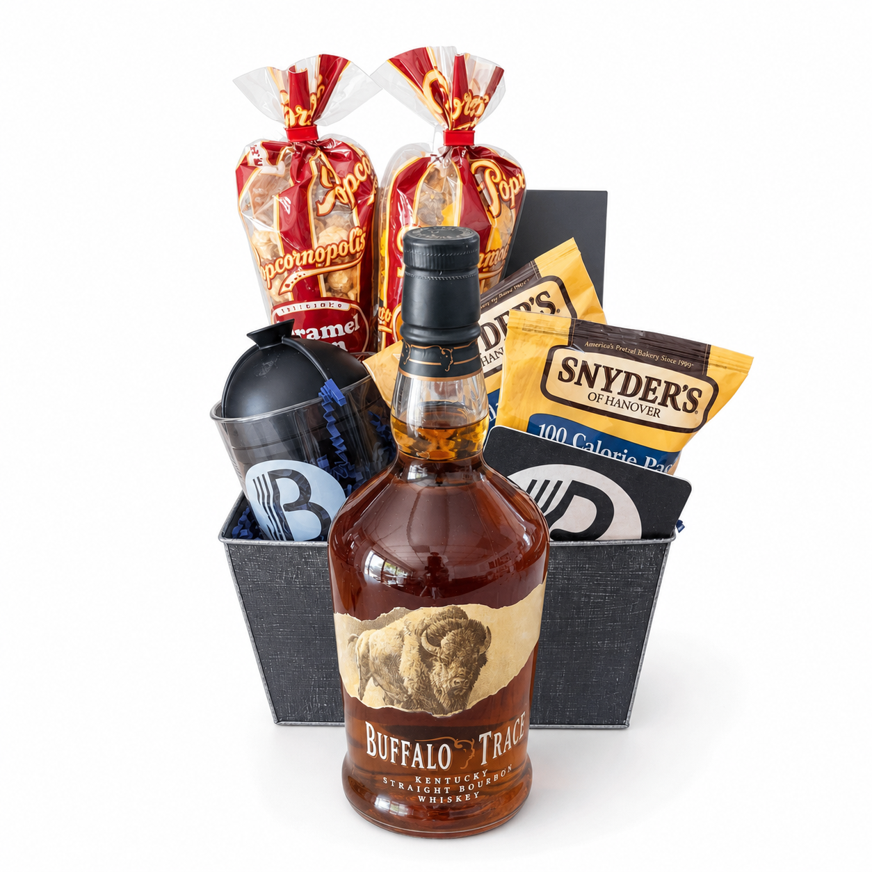 Buffalo Trace Bourbon Gift Basket for Him | The BroBasket