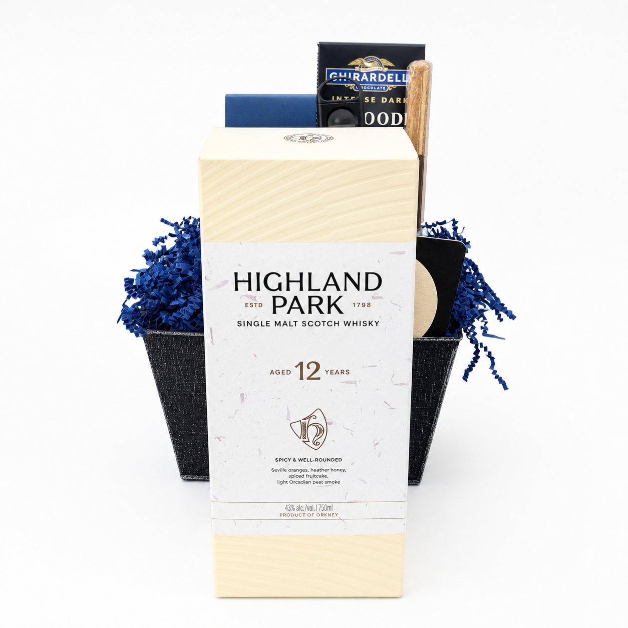 Highland Park 12 Year Old Single Malt Scotch Whisky (750ml) Whisky Gift Box | The BroBasket
