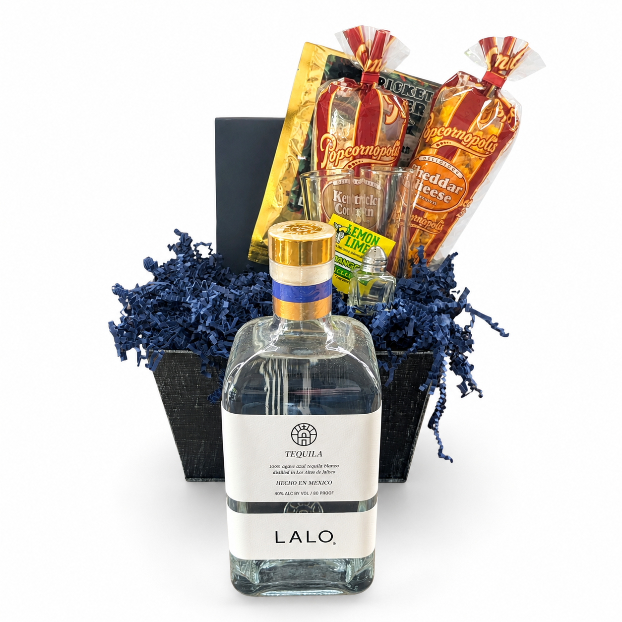 LALO Tequila Blanco Tequila Gift Basket for Him | The BroBasket