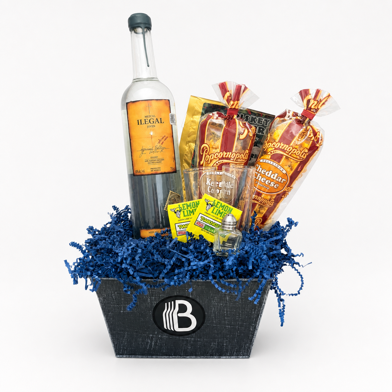 Illegal Mezcal Tequila Gift Basket for Him | The BroBasket