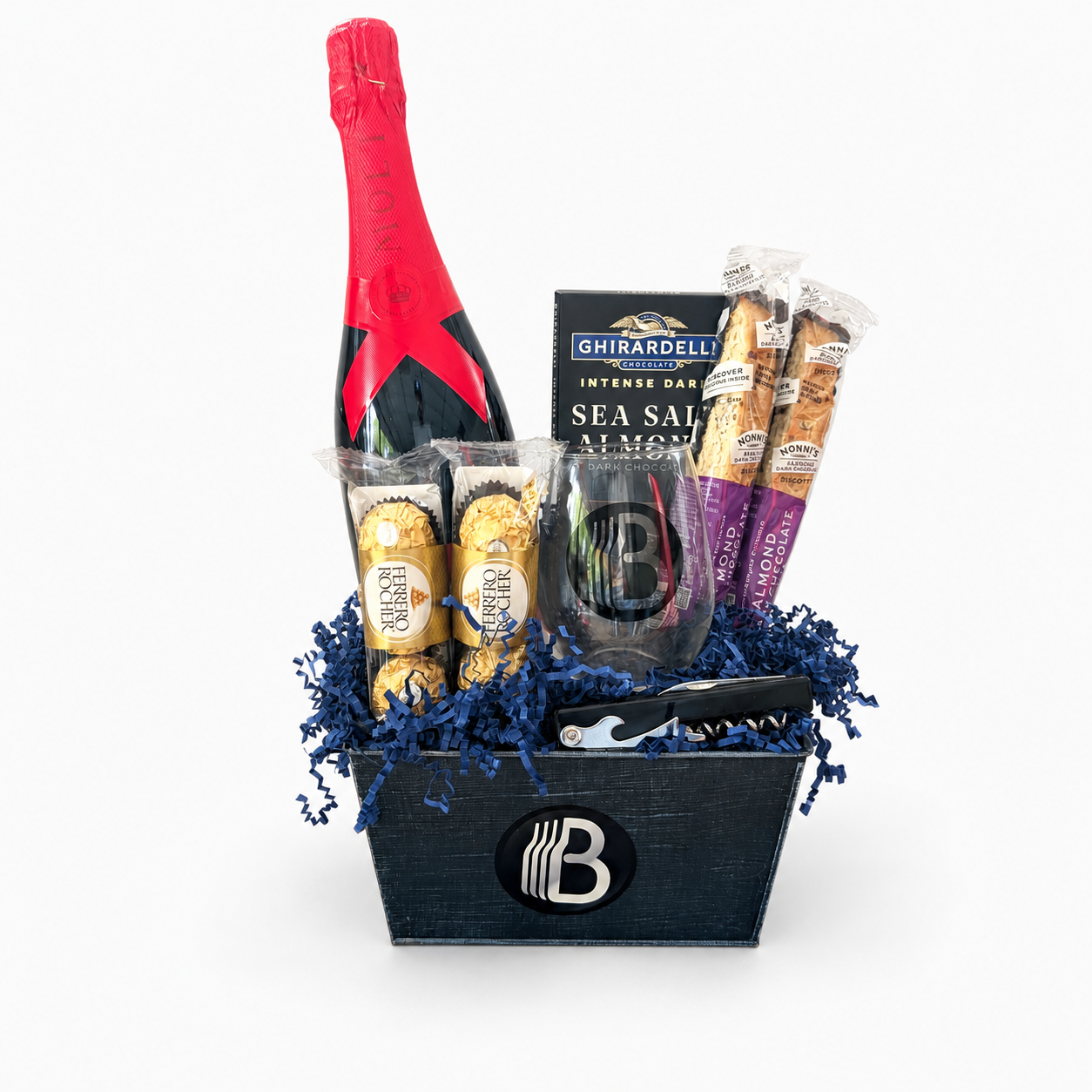 Moet & Chandon Brut Imperial Champagne Gift Basket | The BroBasket
