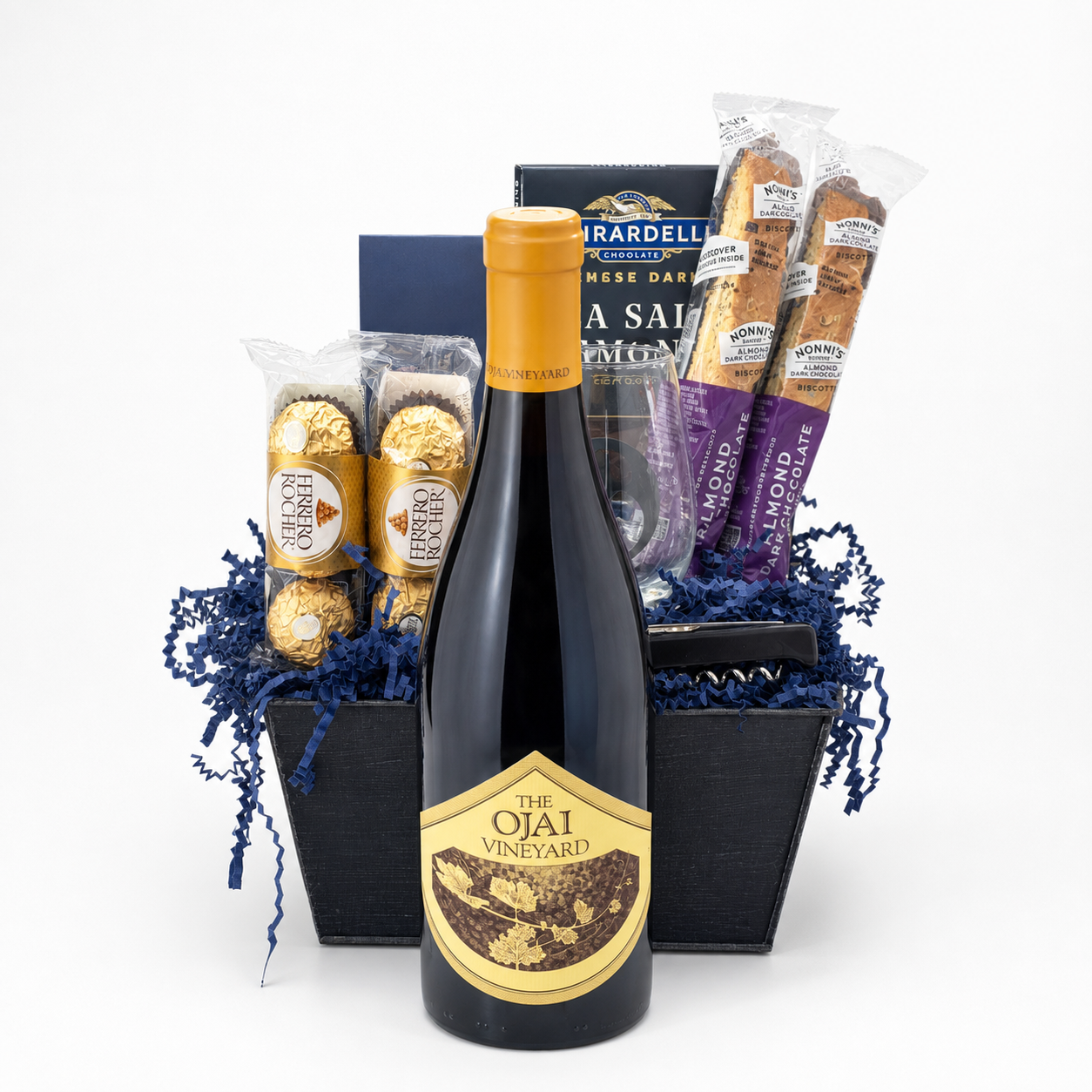Ojai Vineyard Chardonnay Wine Gift Basket | The BroBasket