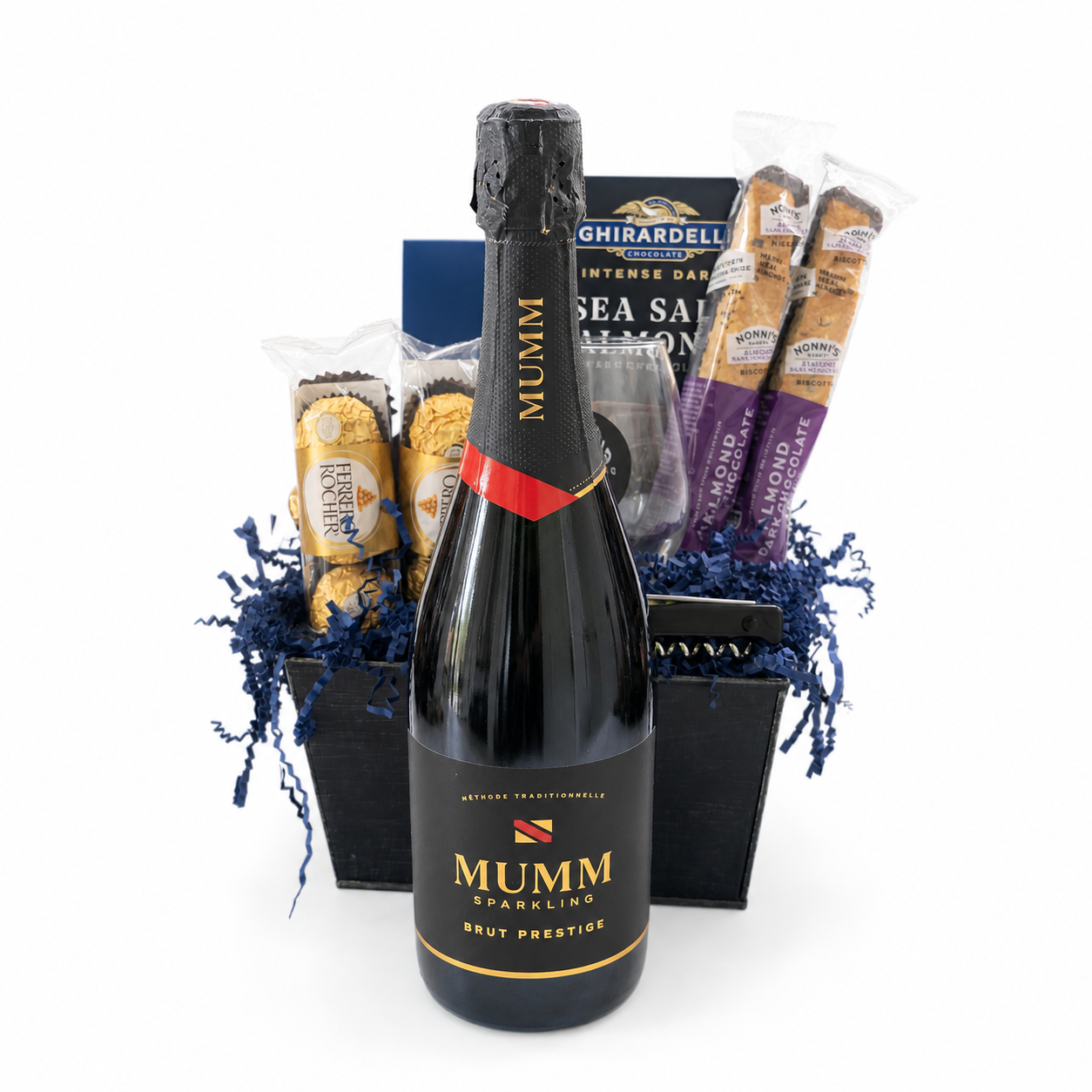 Mumm Sparkling Brut Prestige Champagne Gift Basket | The BroBasket