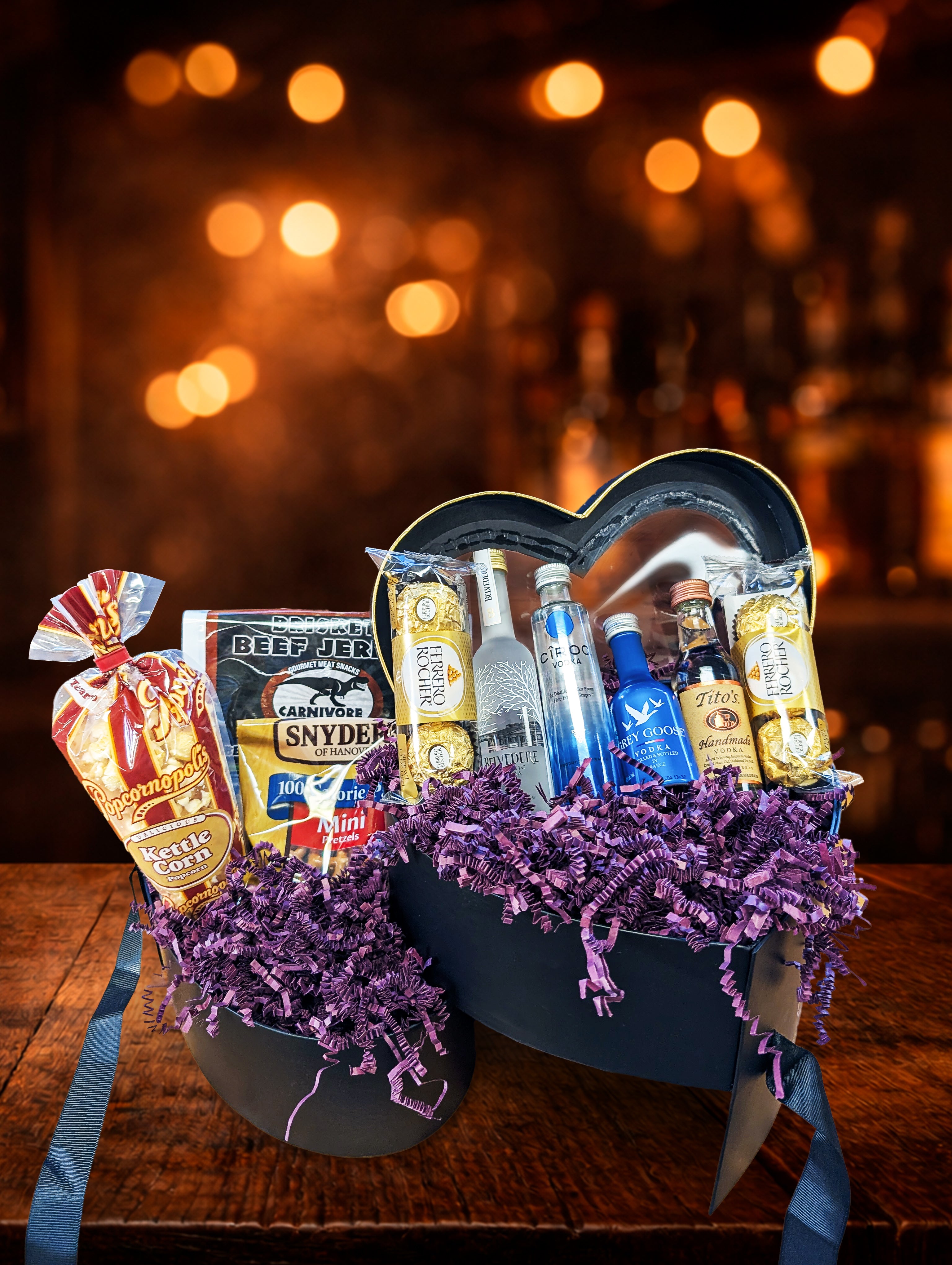 Black Vodka Heart - Valentine's Day Gift | The BroBasket