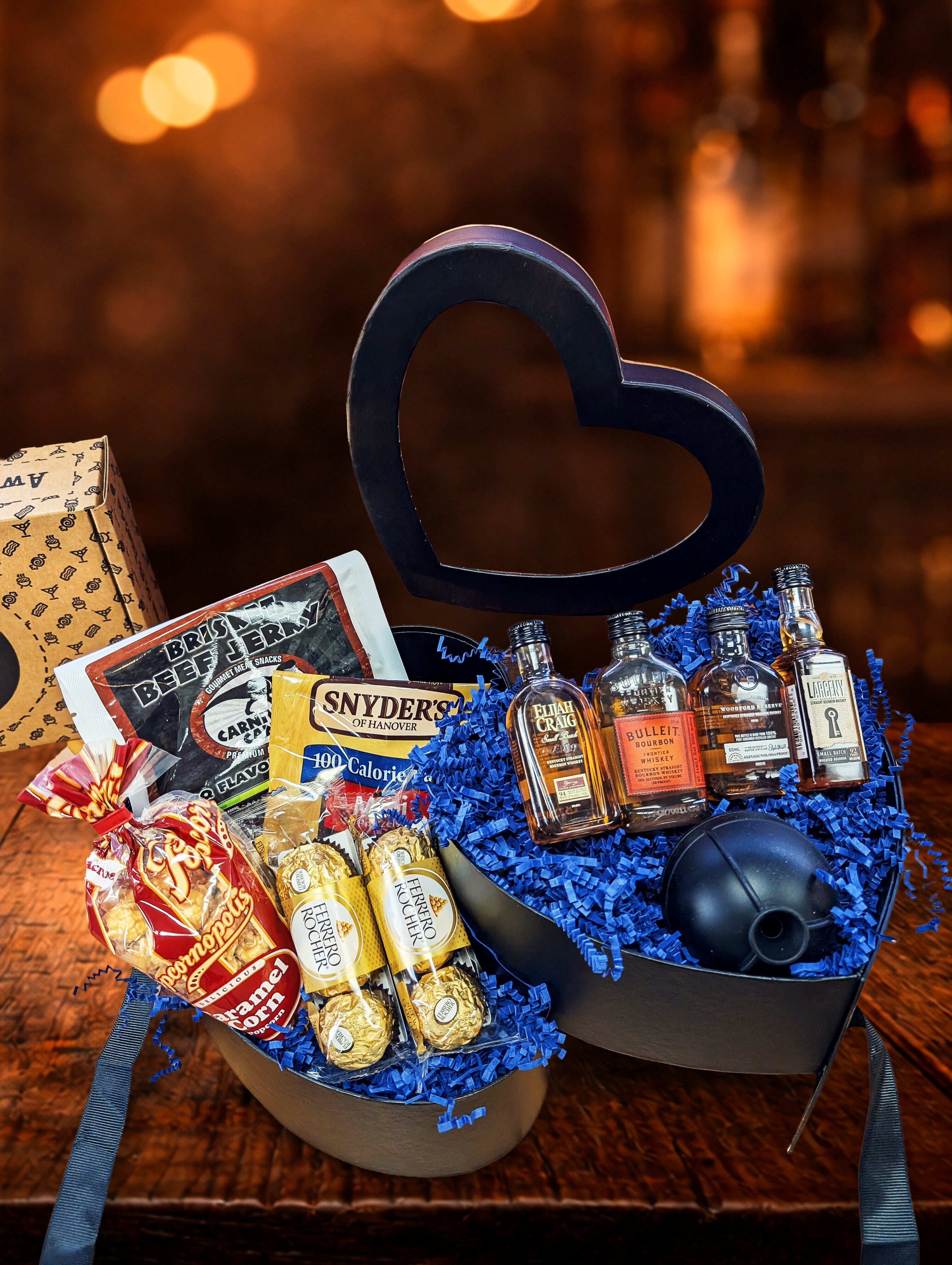 Black Whiskey Heart - Valentine's Day Gift for Men