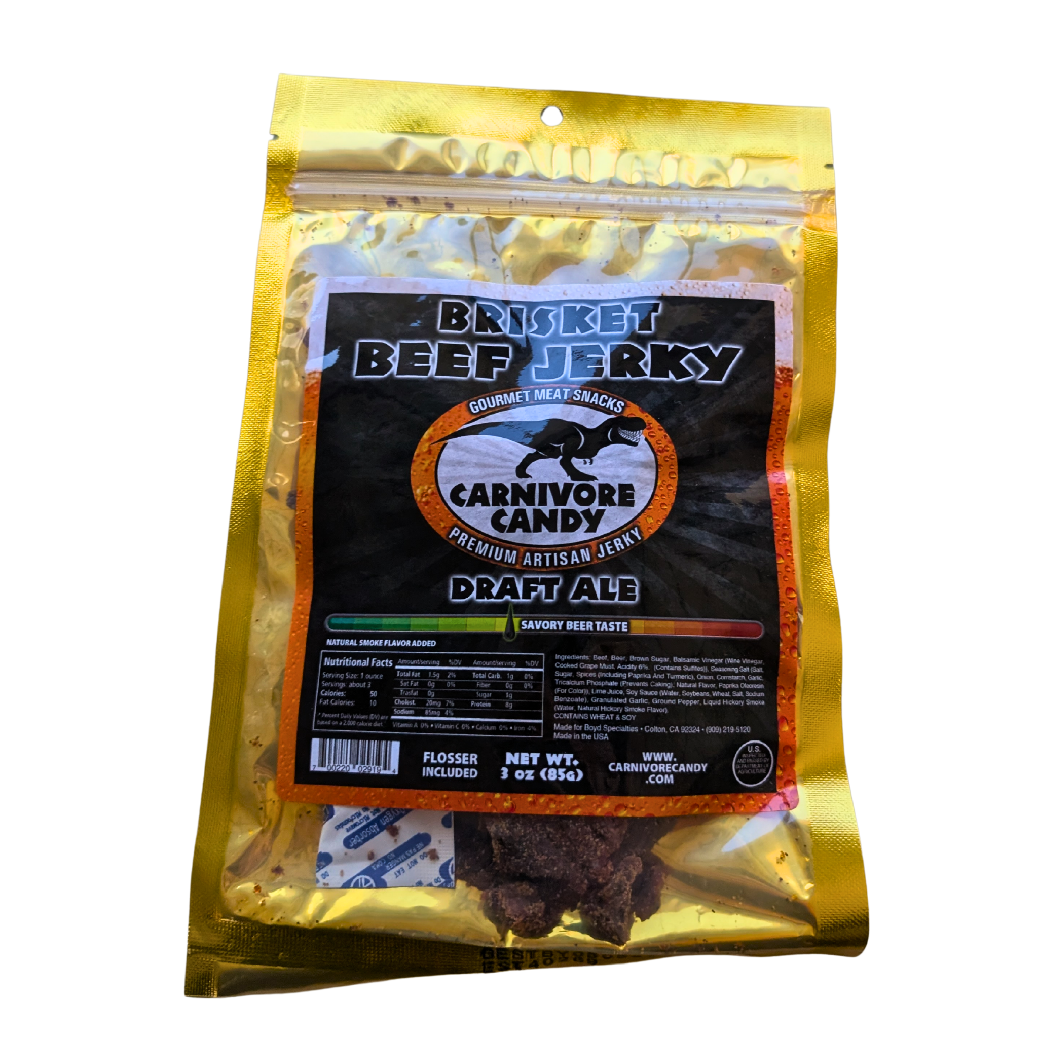 Carnivore Candy Draft Ale Brisket Beef Jerky